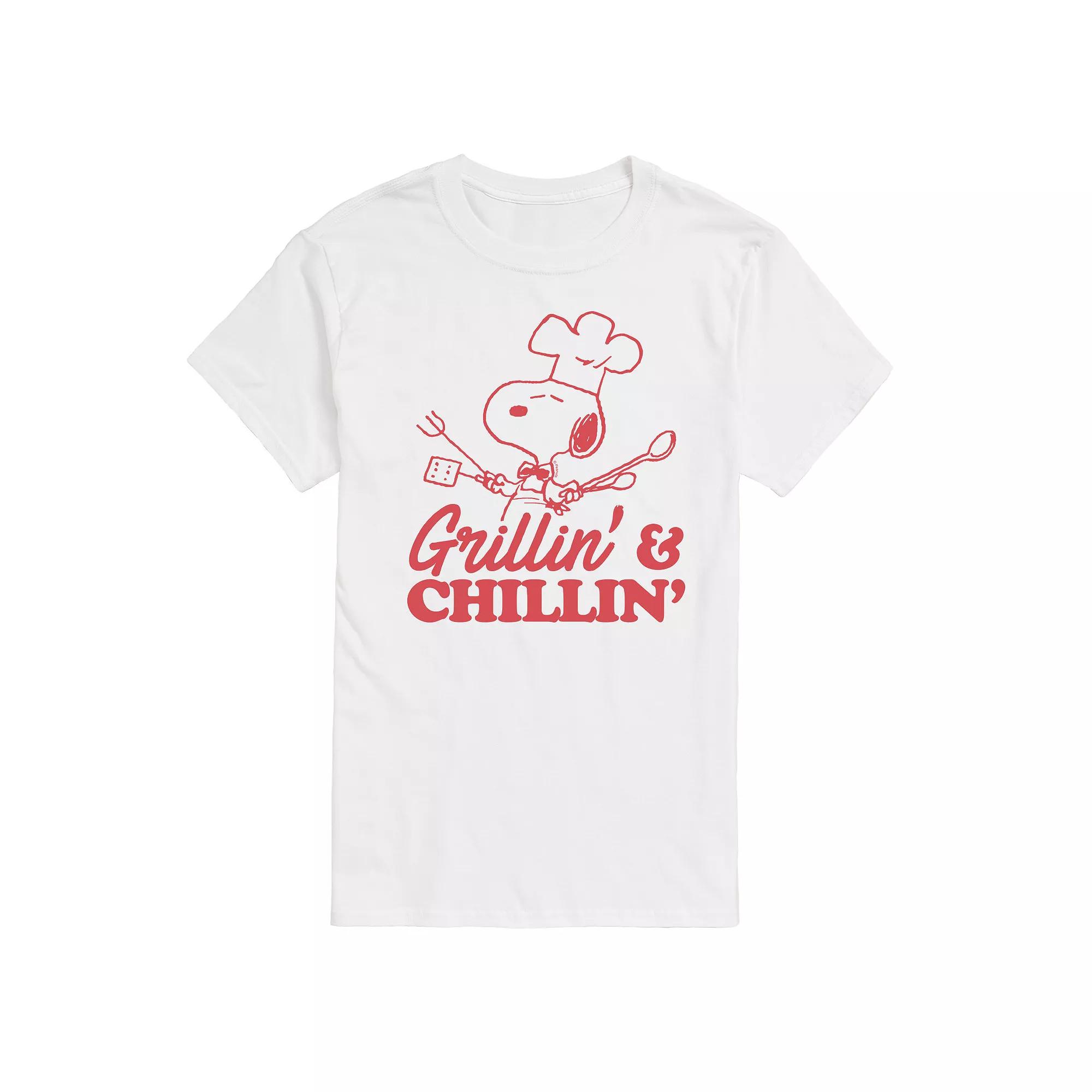Men's Peanuts Grillin' & Chillin' Snoopy Graphic Tee,  Product Image