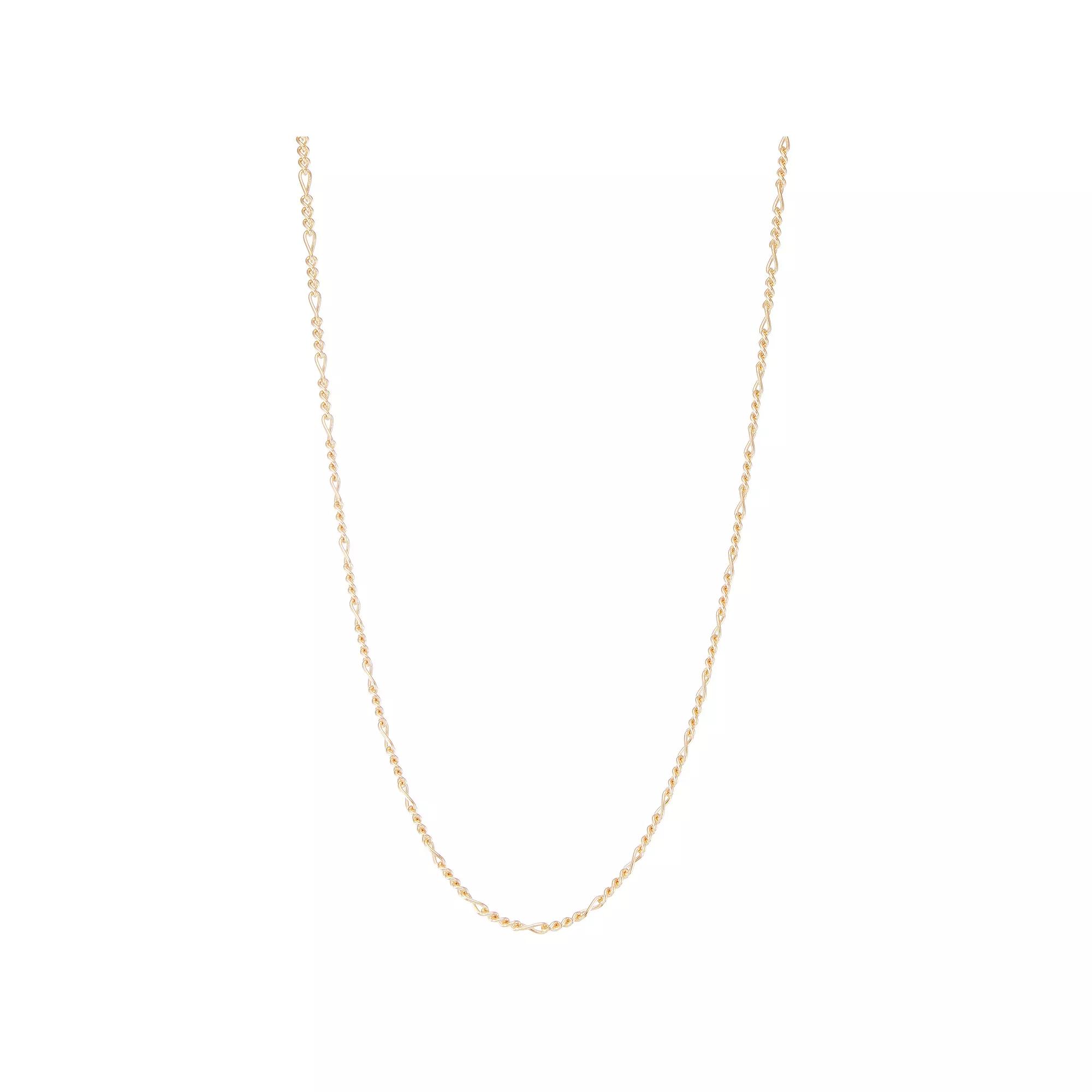 Jordan Blue Men's 14k Gold Filled 3.6 mm Figaro Chain Necklace, Size: 20" Product Image