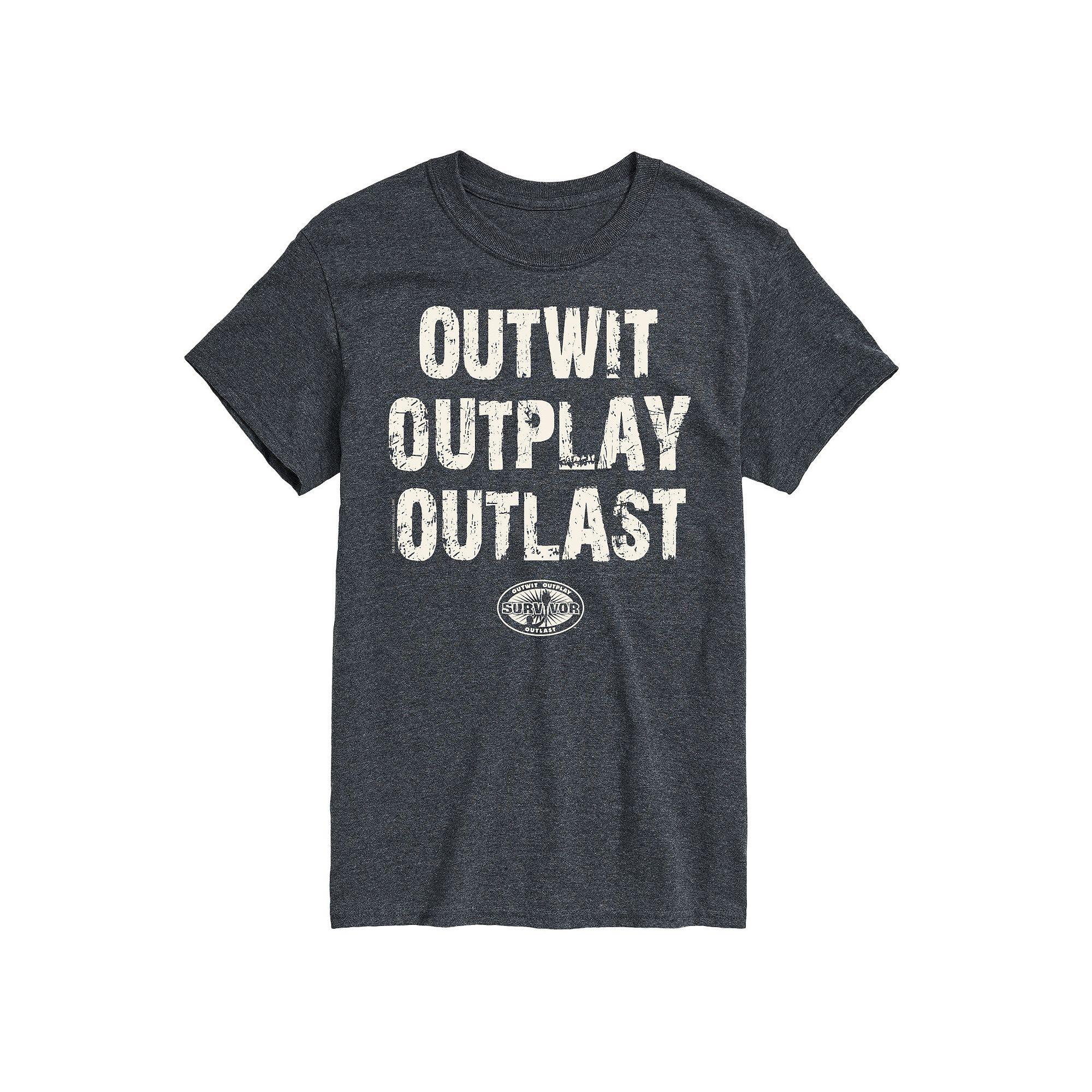 Big & Tall Survivor Outwit Outplay Outlast Graphic Tee, Men's,  Product Image