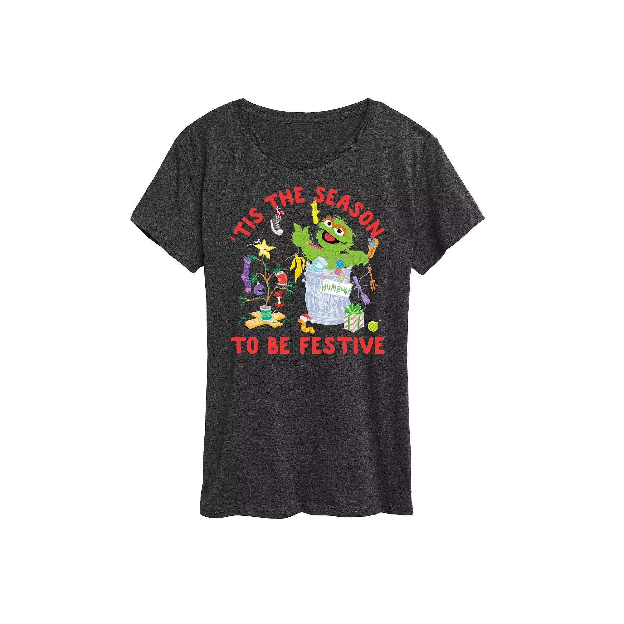 Women's Sesame Street 'Tis The Season Graphic Tee, Girl's,  Product Image