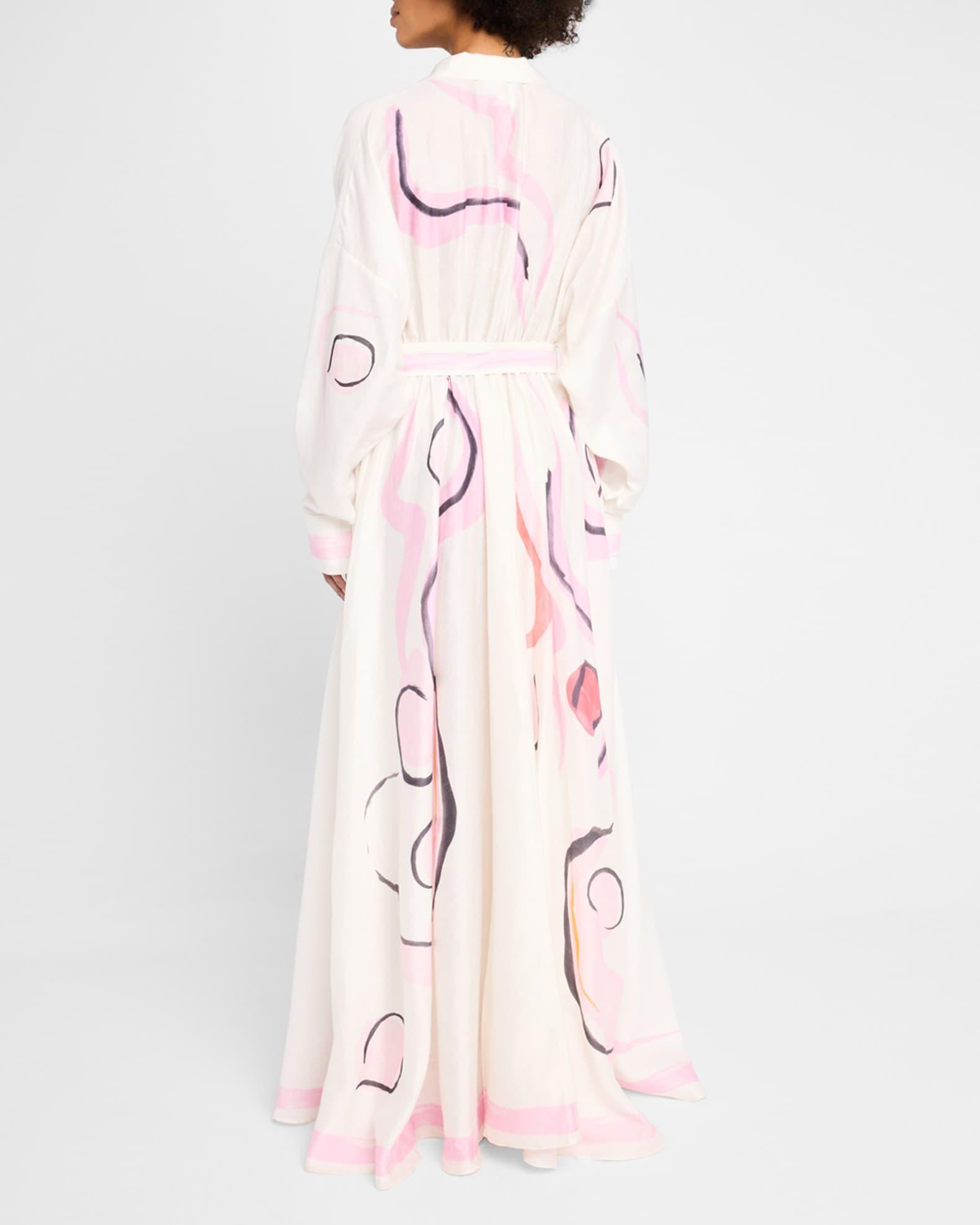 Pennar Belted Long-Sleeve Maxi Dress Product Image