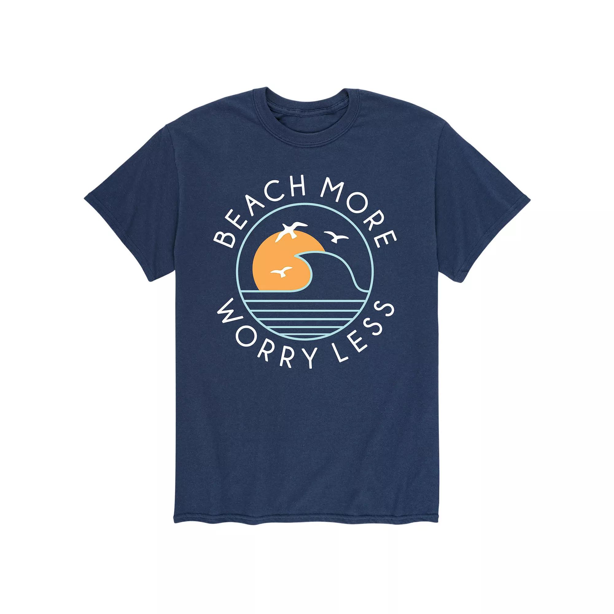 Men's Beach More Worry Less Tee,  Product Image
