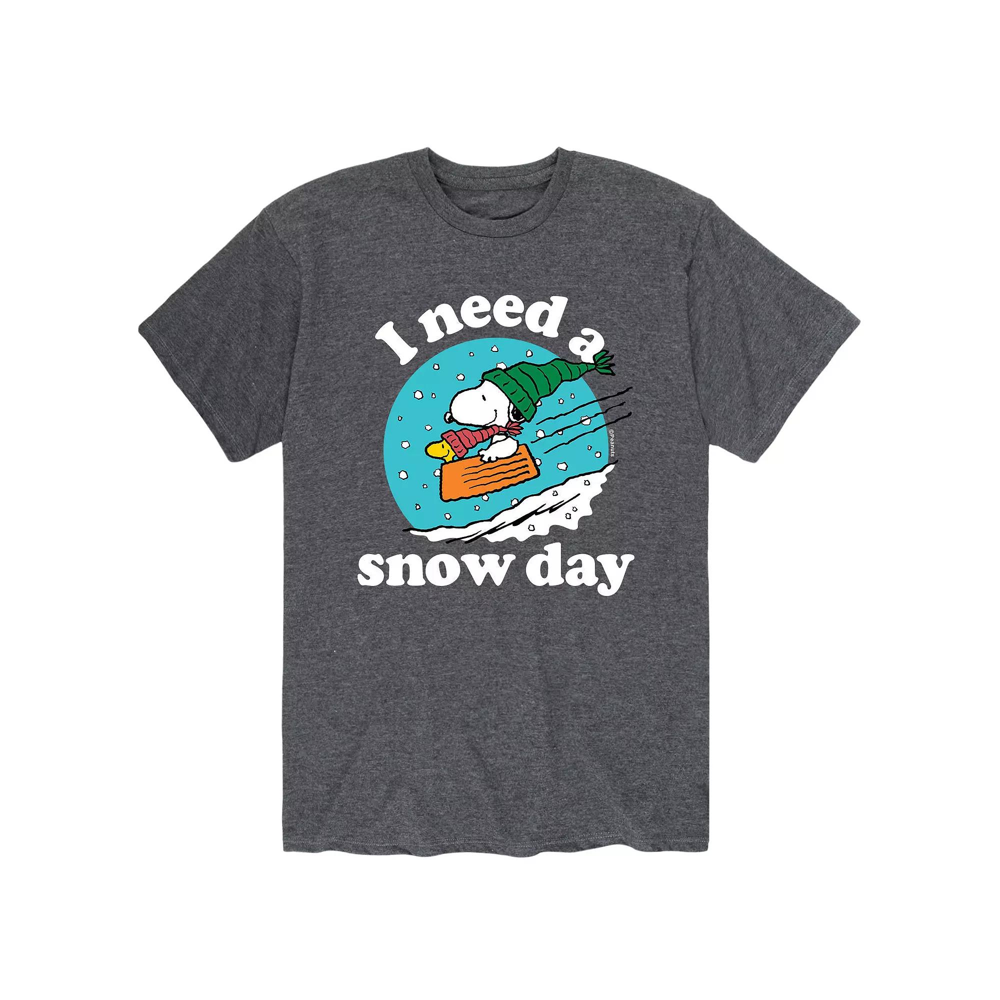 Men's Peanuts Snow Day Tee,  Product Image