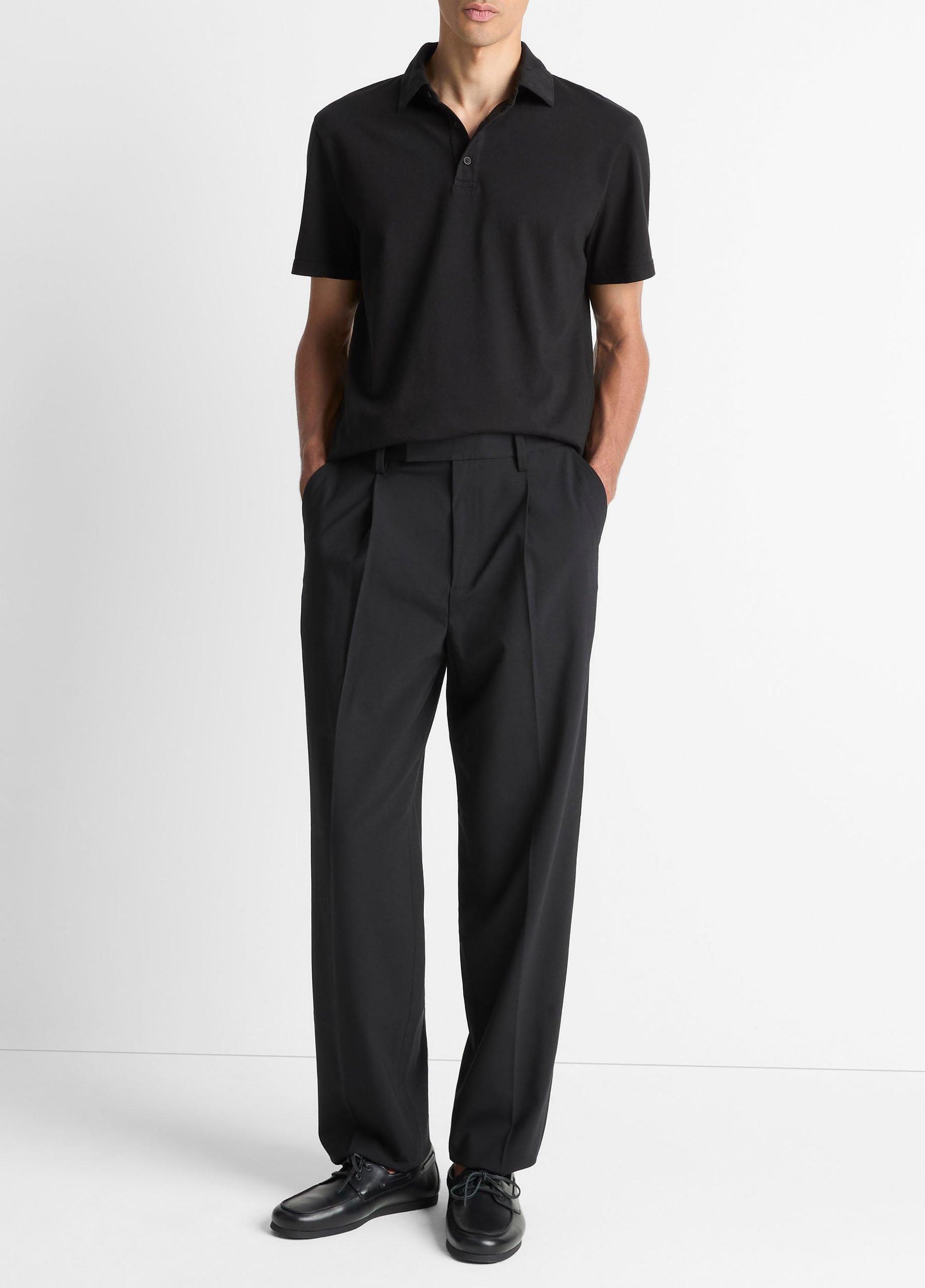 Garment Dye Cotton Polo Shirt Product Image