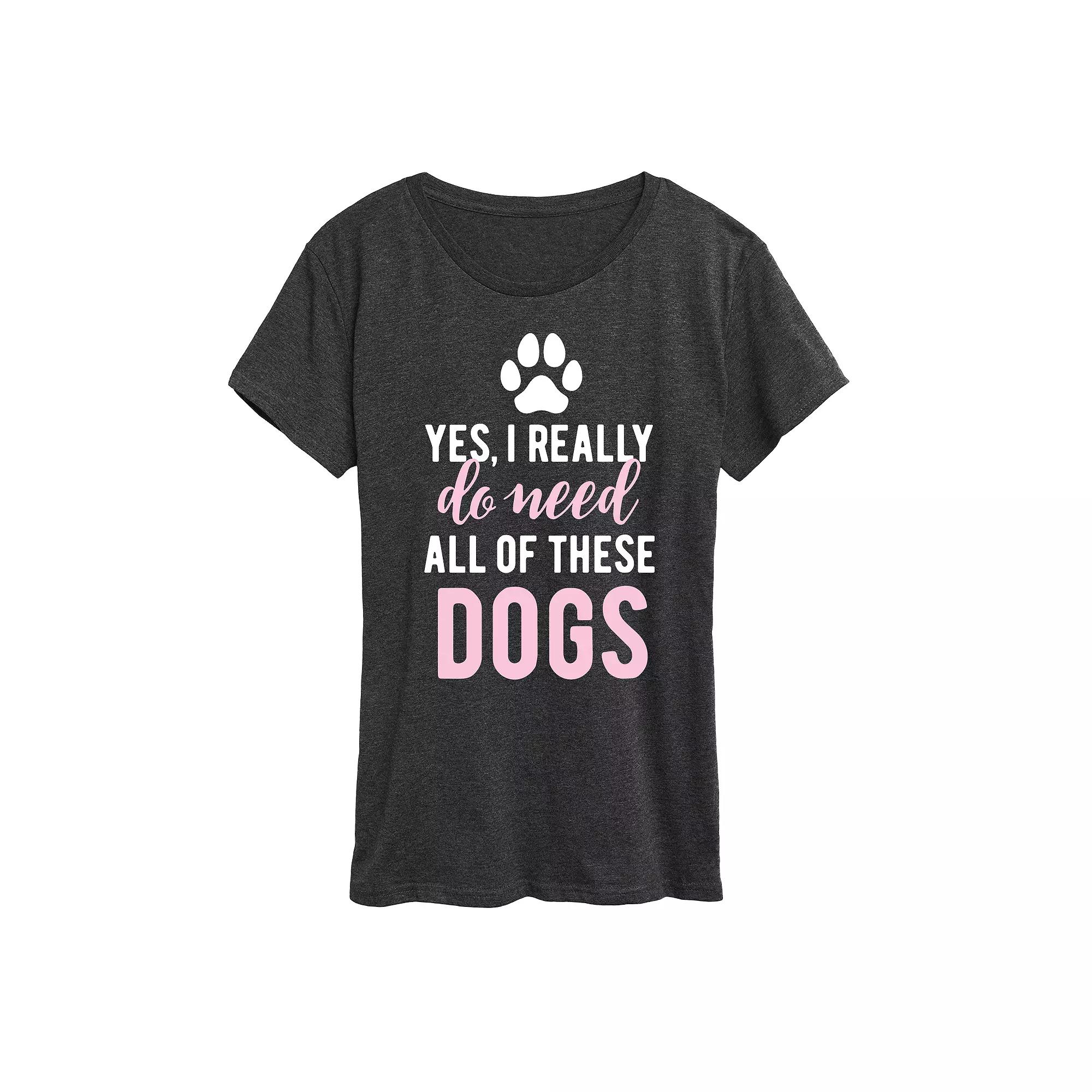 Plus Life Too Short Just One Dog Graphic Tee, Women's,  Product Image