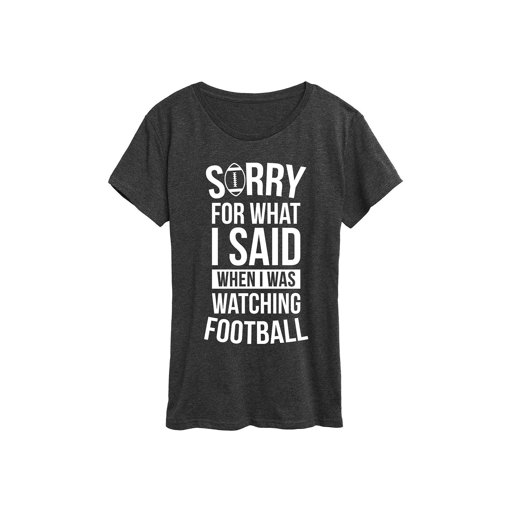 Women's Watching Football Graphic Tee, Girl's,  Product Image