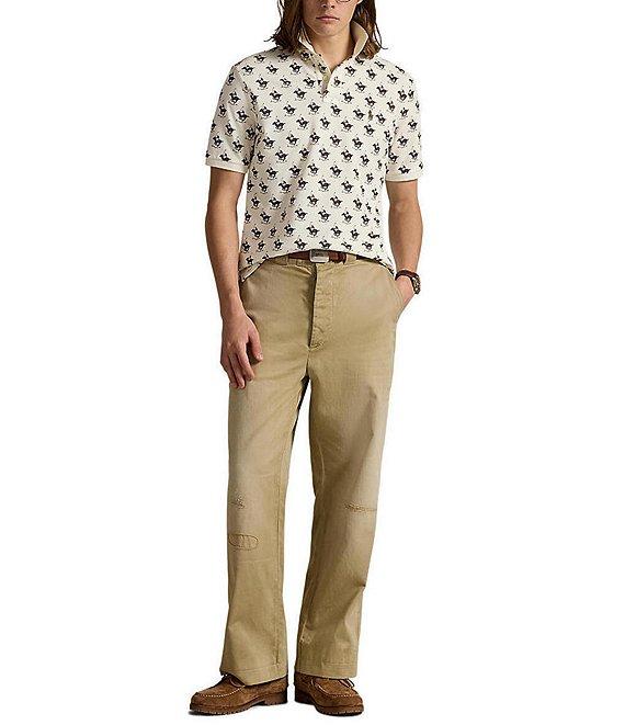 Polo Ralph Lauren Classic Fit Equestrian Mesh Short Sleeve Polo Shirt Product Image