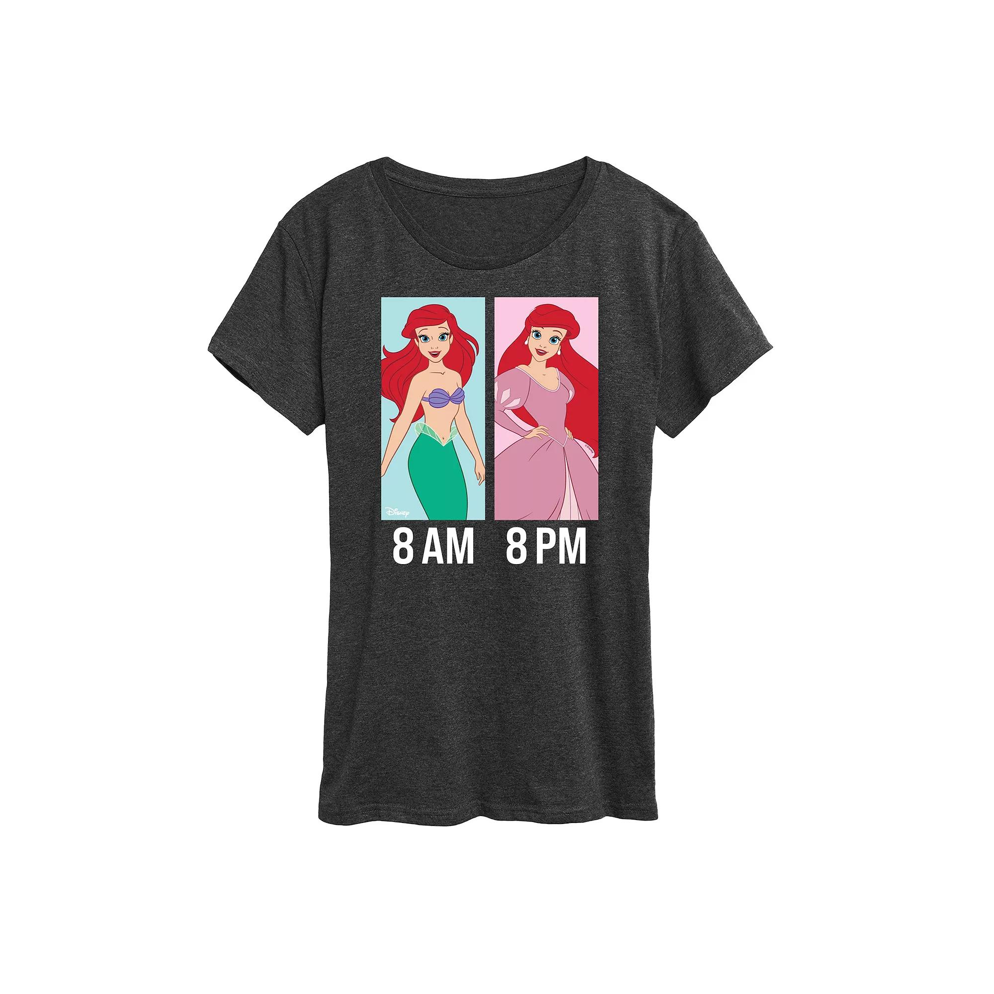 Disney Princess Ariel Women's AM to PM Graphic Tee,  Product Image