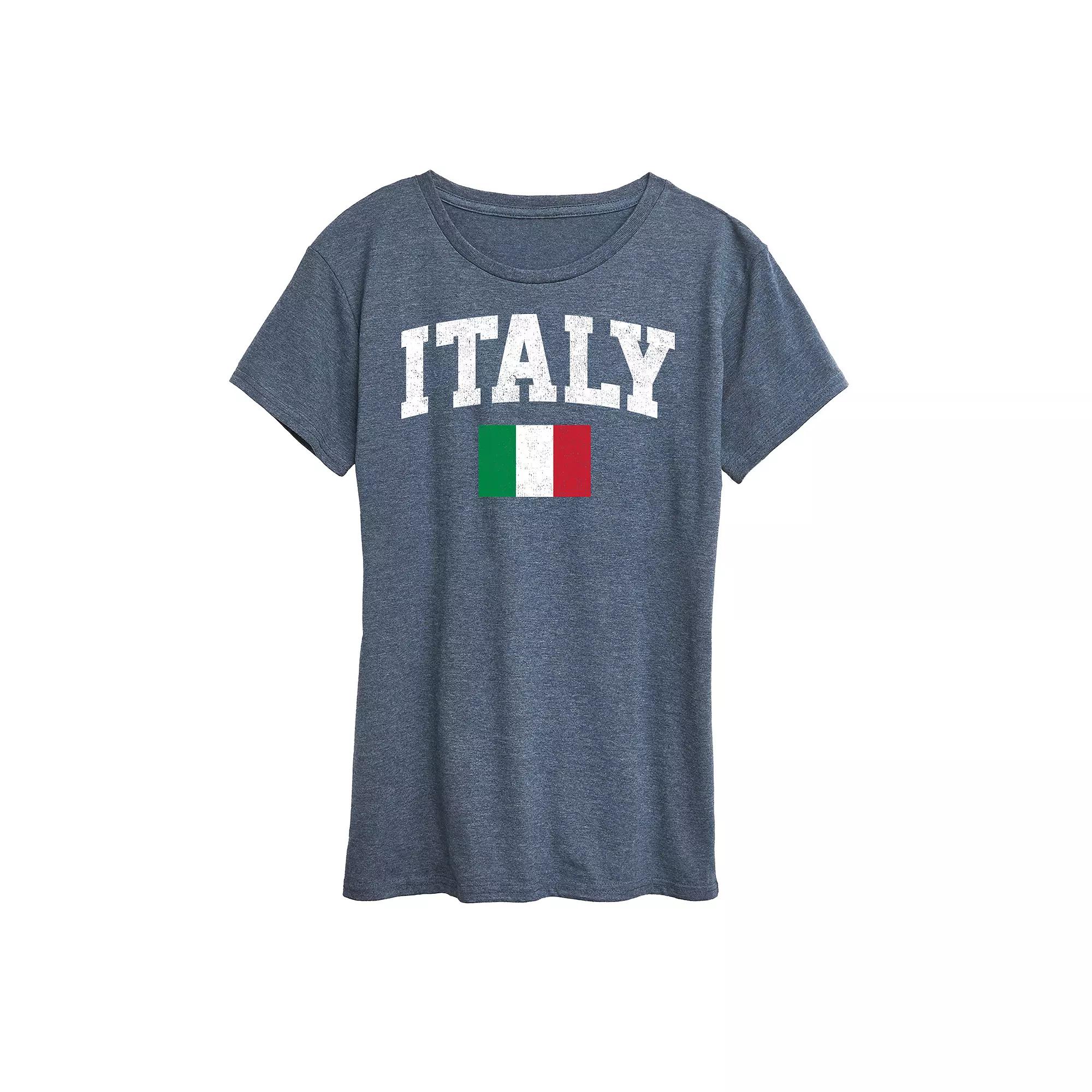 Women's Italy Flag Graphic Tee,  Product Image