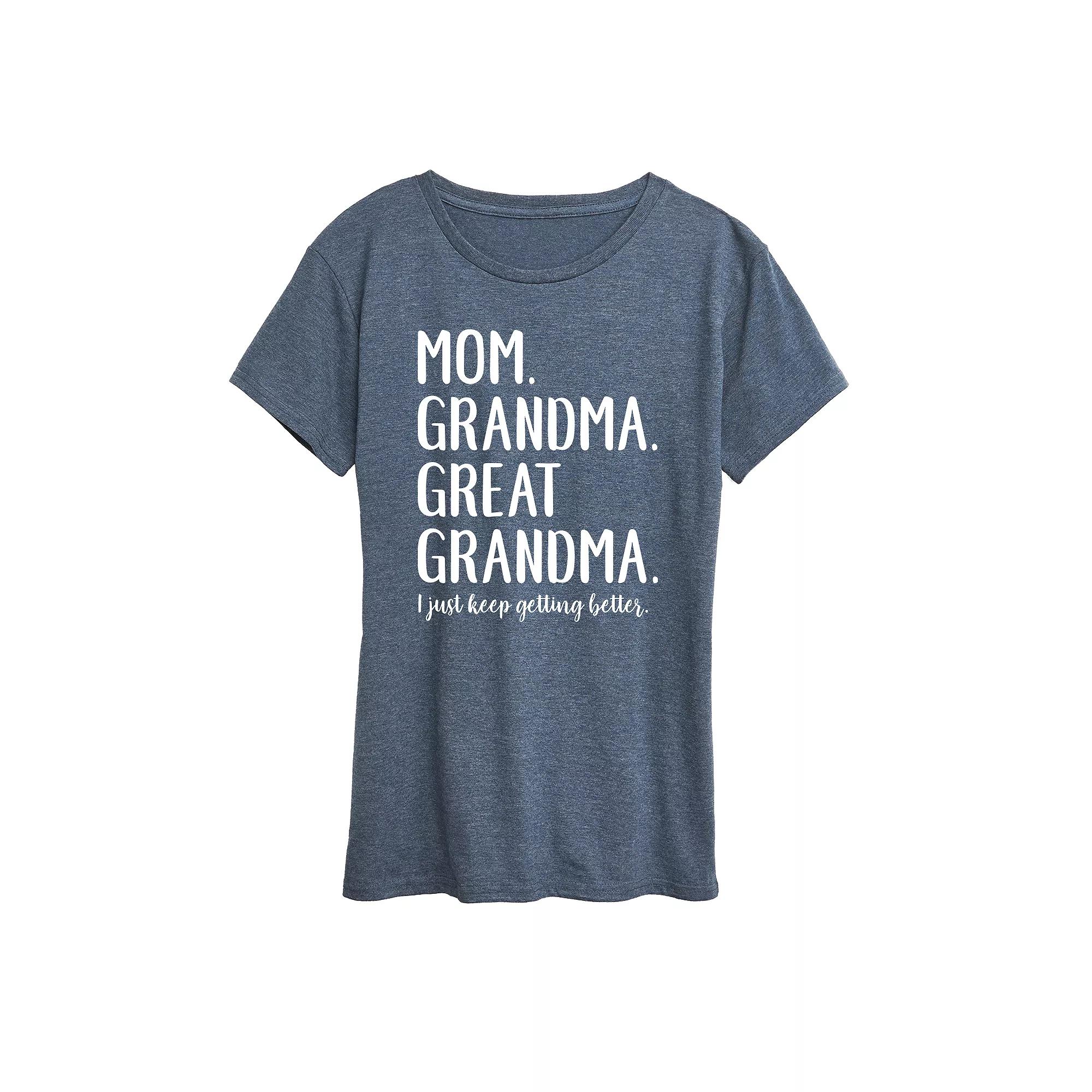 Women's Mom Grandma & Great Grandma Graphic Tee, Girl's,  Product Image