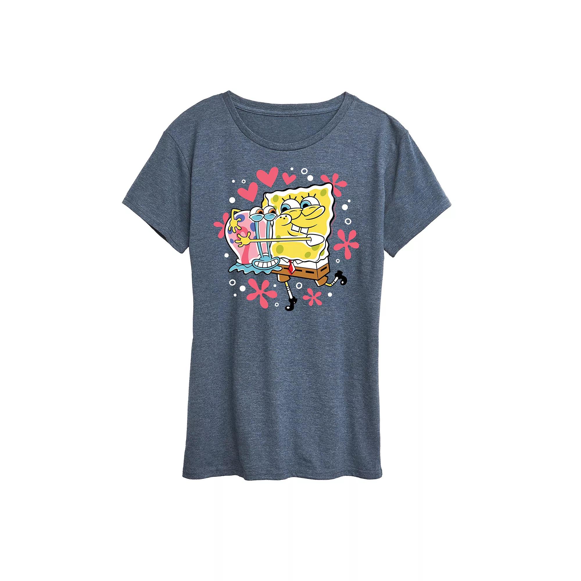 Women's Spongebob Squarepants Gary Hug Graphic Tee,  Product Image