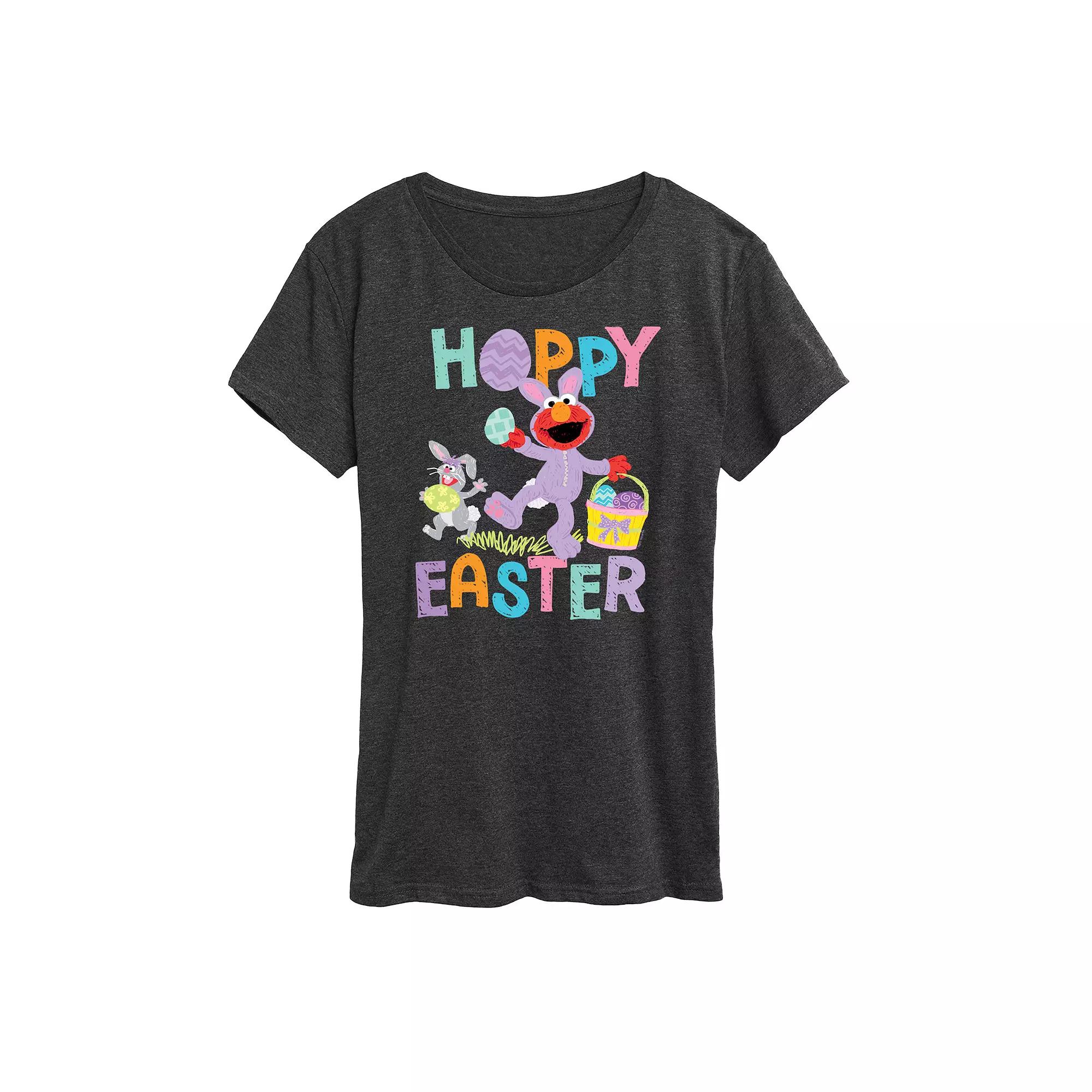 Women's Sesame Street Elmo Hoppy Easter Graphic Tee,  Product Image