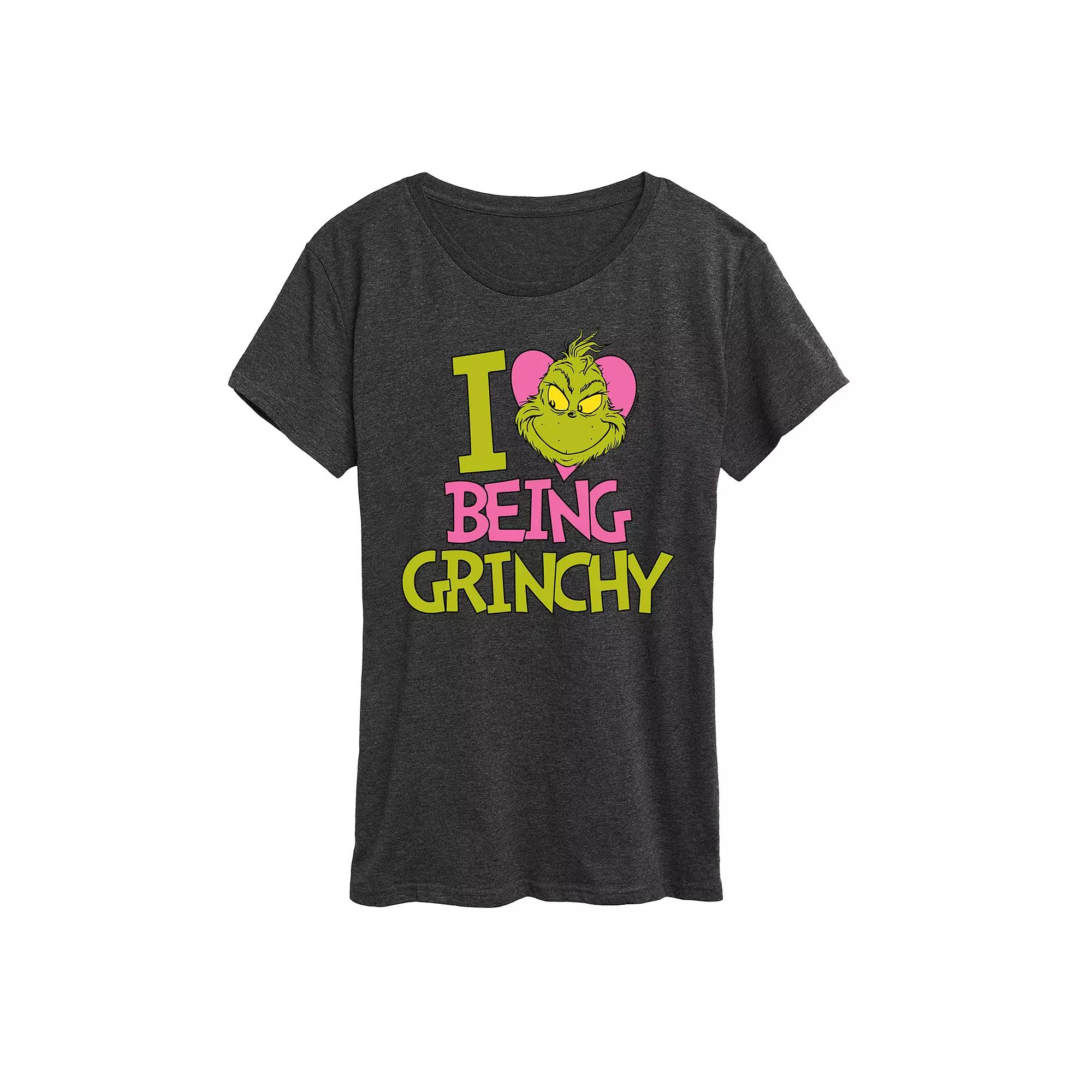 Women's Grinch I Love Being Grinchy Graphic Tee,  Product Image