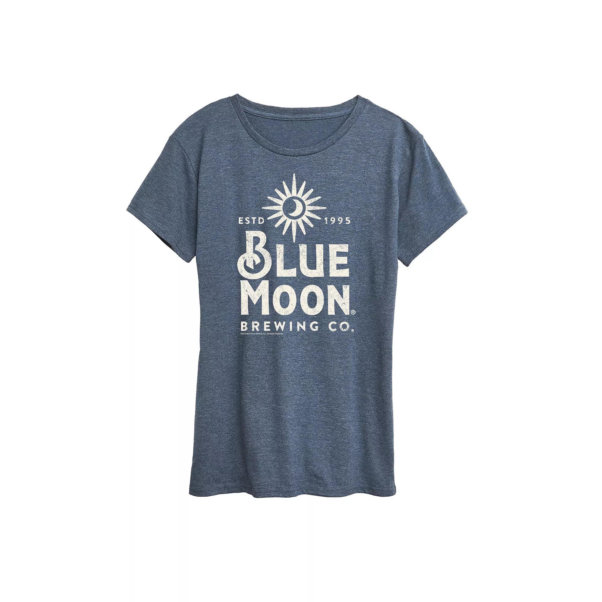 Women's Blue Moon Stacked Graphic Tee,  Product Image