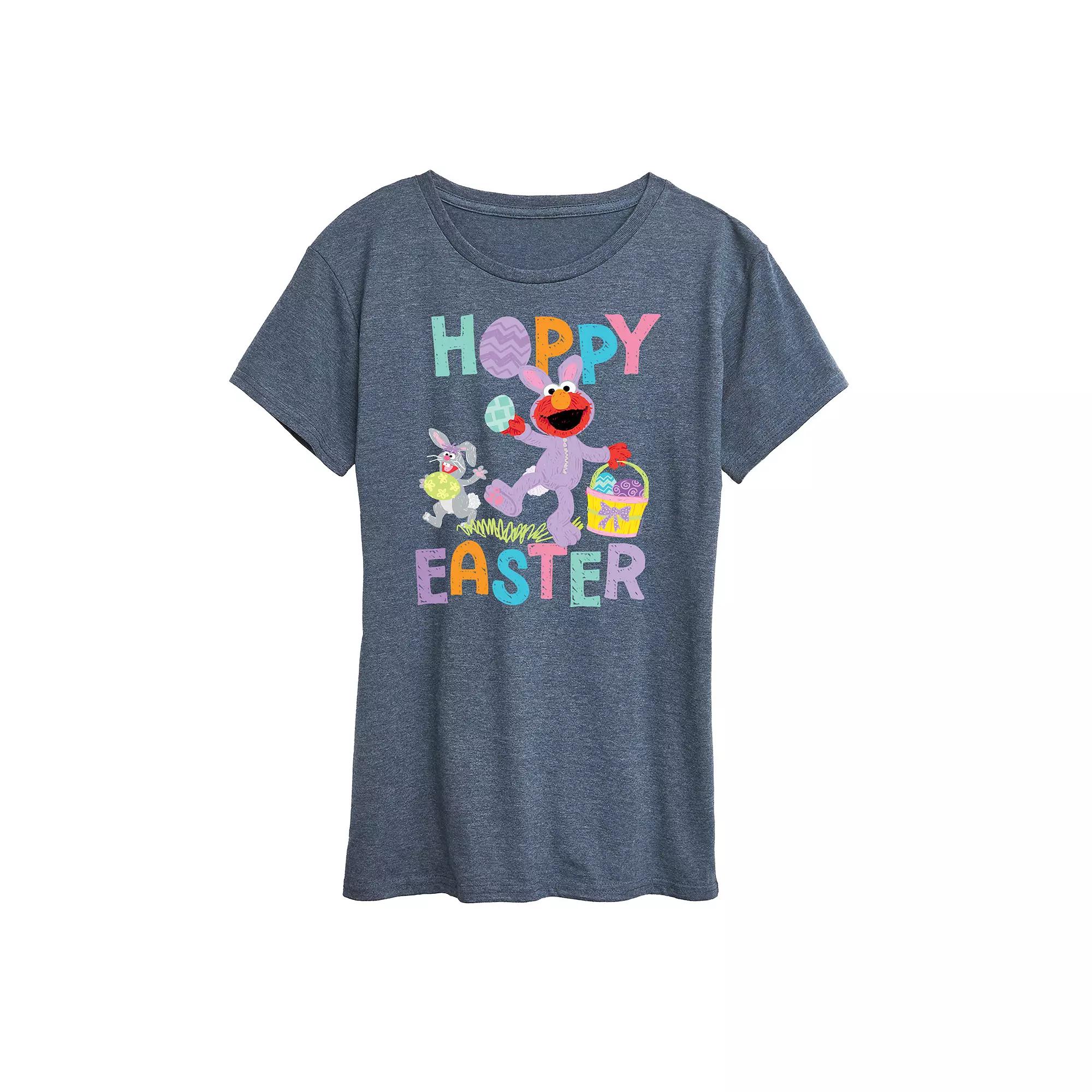Women's Sesame Street Elmo Hoppy Easter Graphic Tee,  Product Image