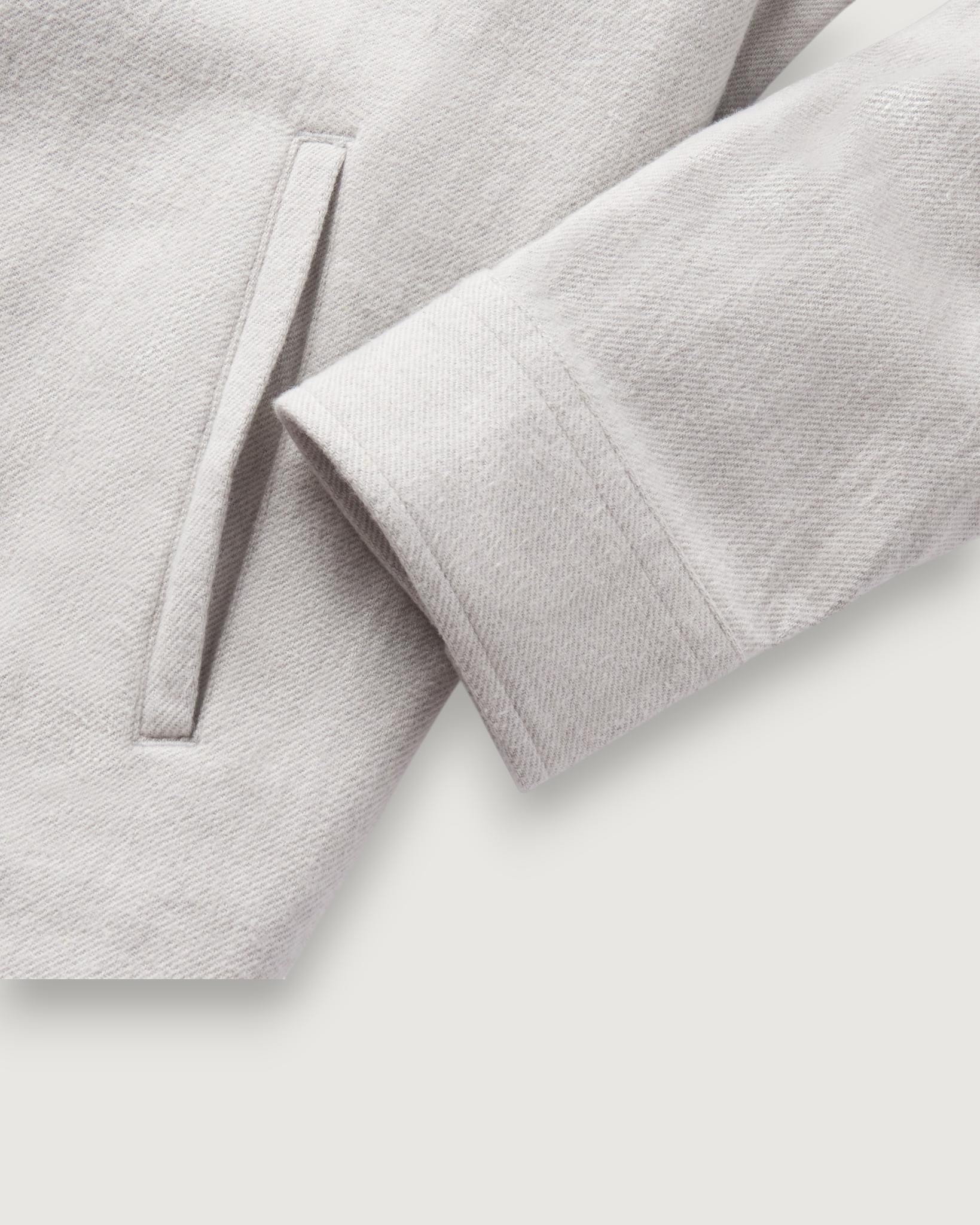 Flannel Twill Shirt Jacket - Glacier Gray Product Image