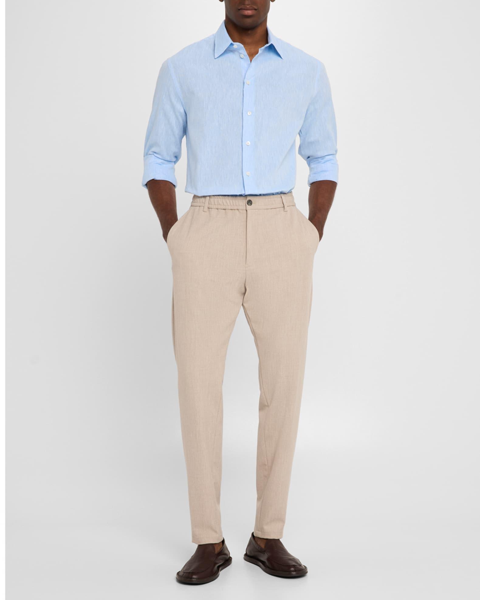 Men's Stretch Gabardine Flat-Front Trousers Product Image