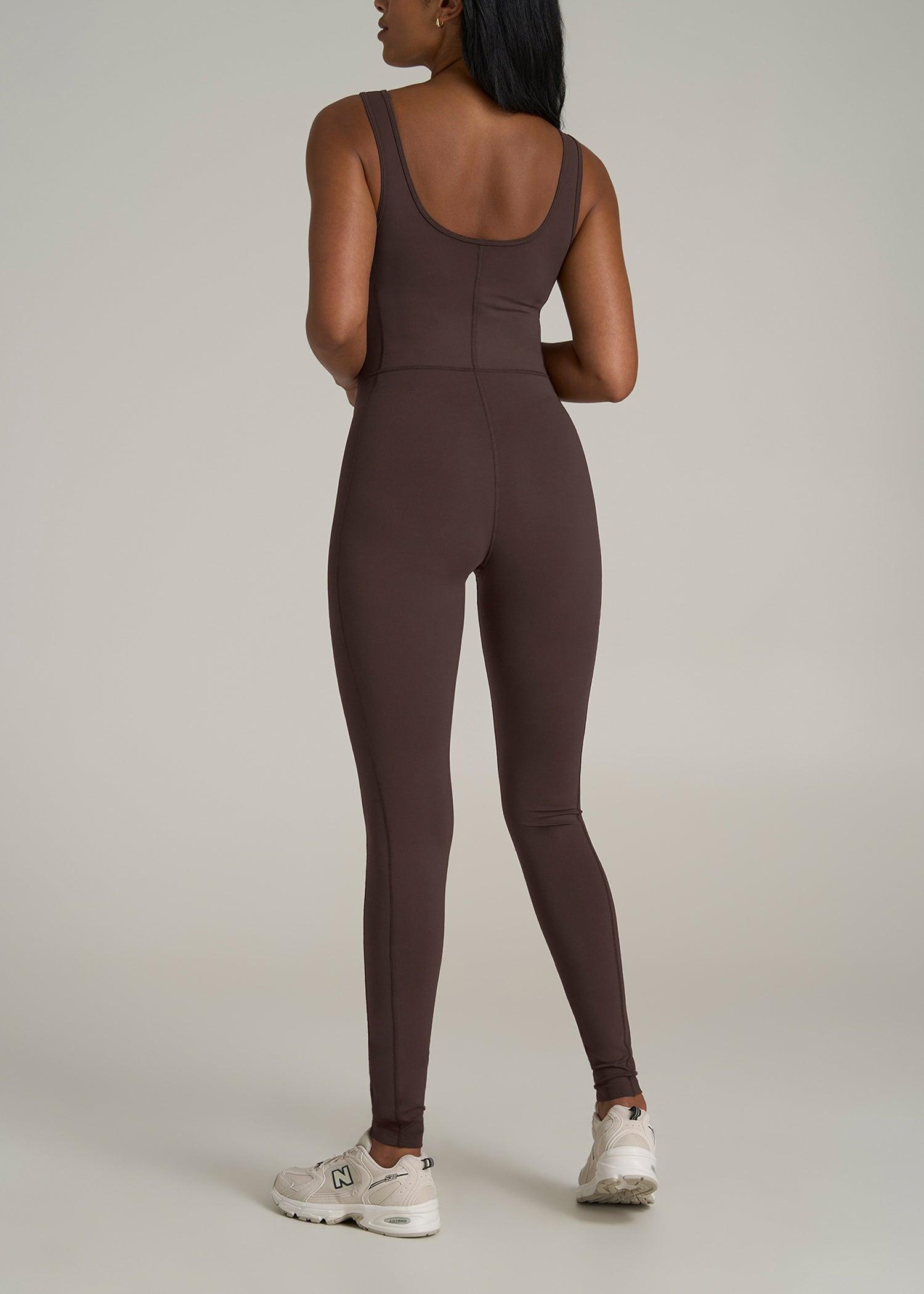 Balance Scoop Neck Jumpsuit for Tall Women in Espresso Female Product Image