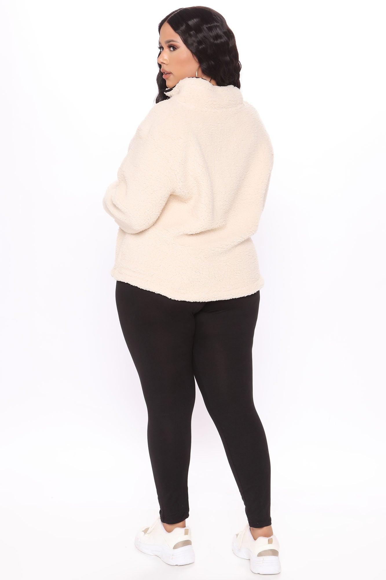 Cozy Feels Sherpa Pullover - Ivory Product Image