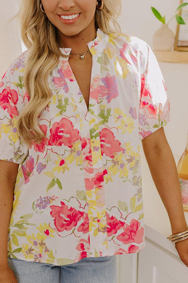 Gleaming Smile Floral Top Product Image