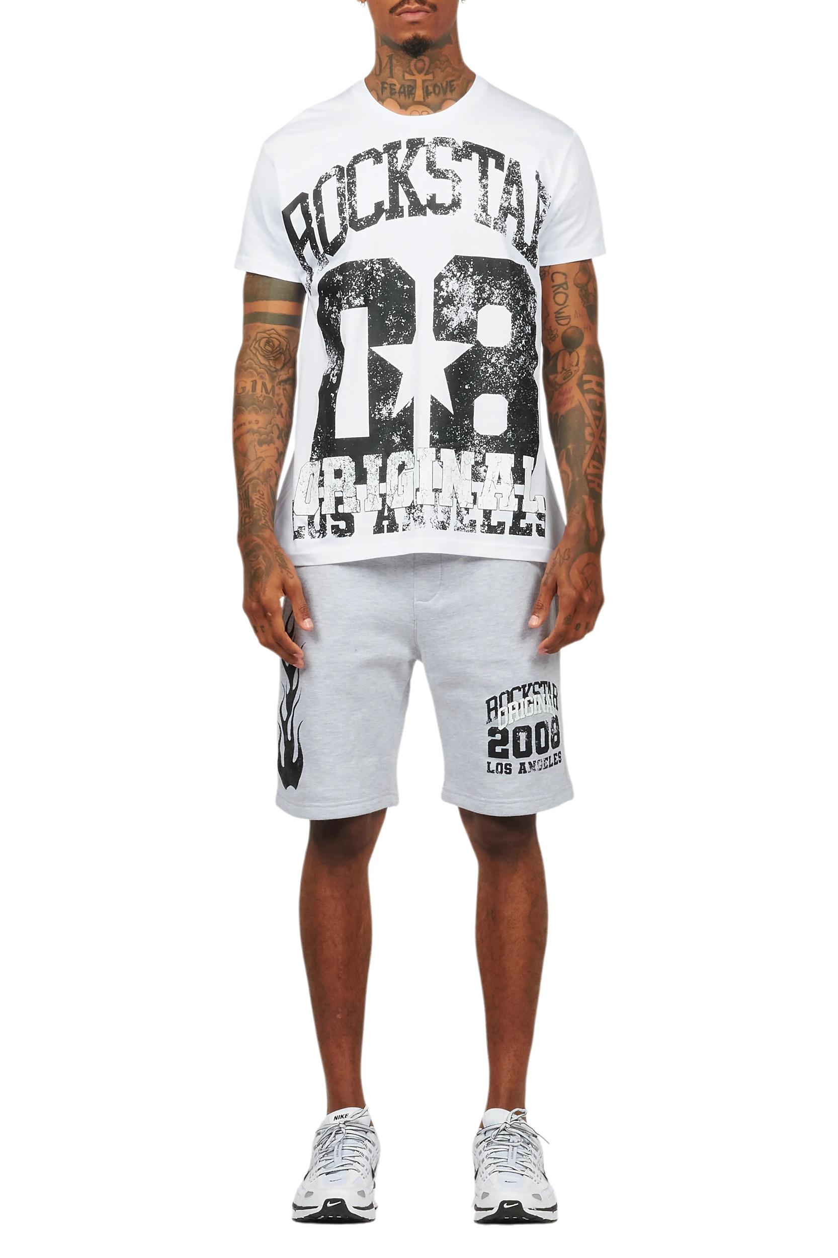Edel White T-Shirt Short Set Male Product Image