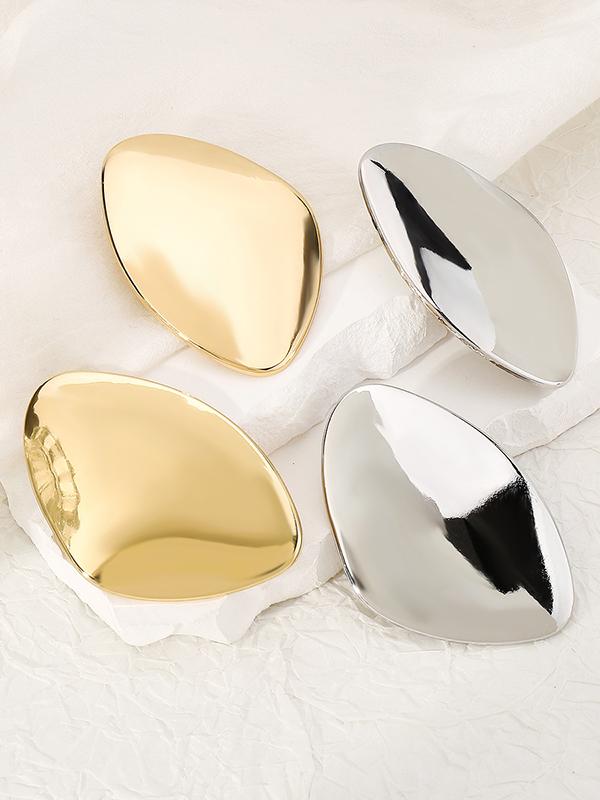 Normcore Geometric Solid Color Drop Earrings Product Image