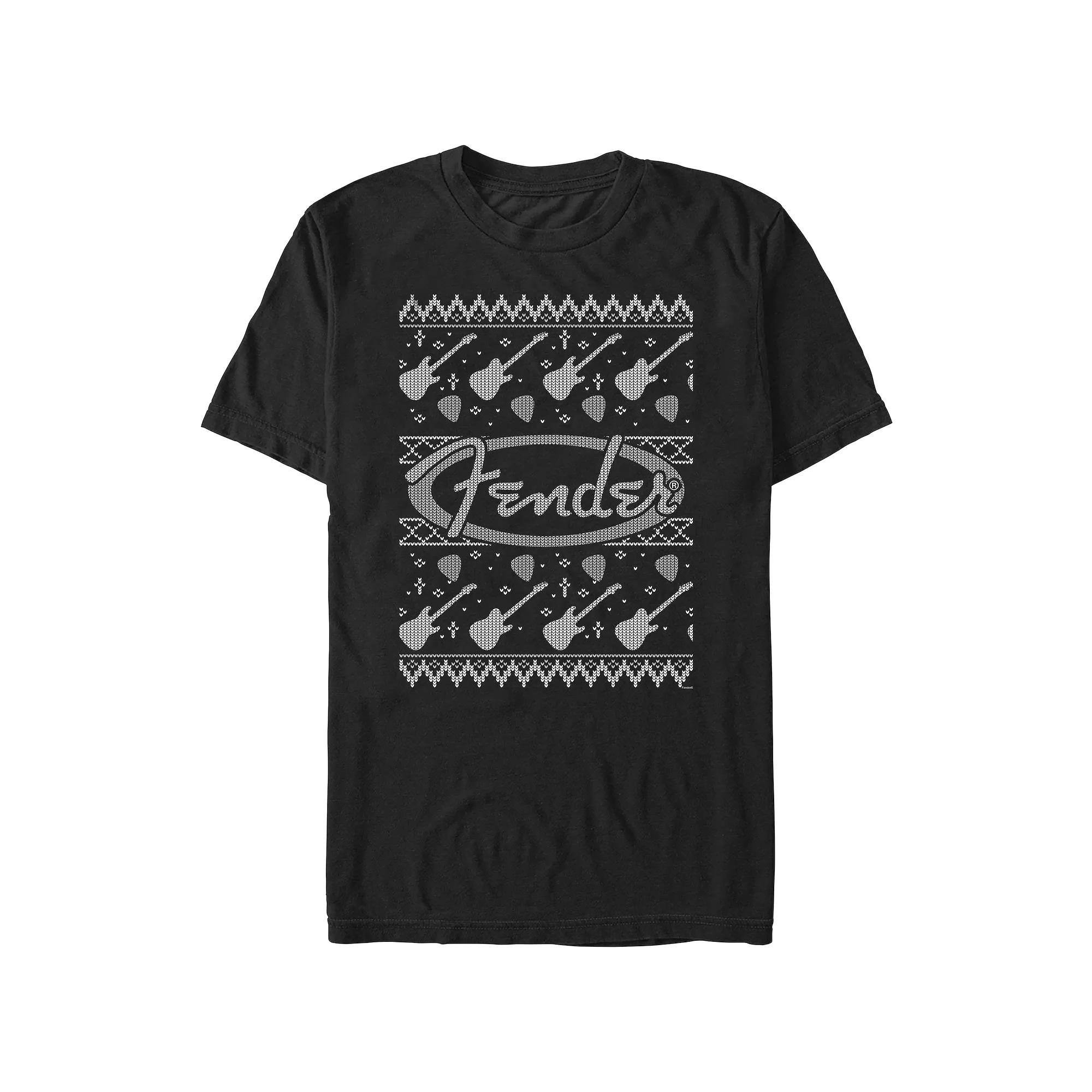 Big & Tall Fender Christmas Sweater Graphic Tee, Men's,  Product Image