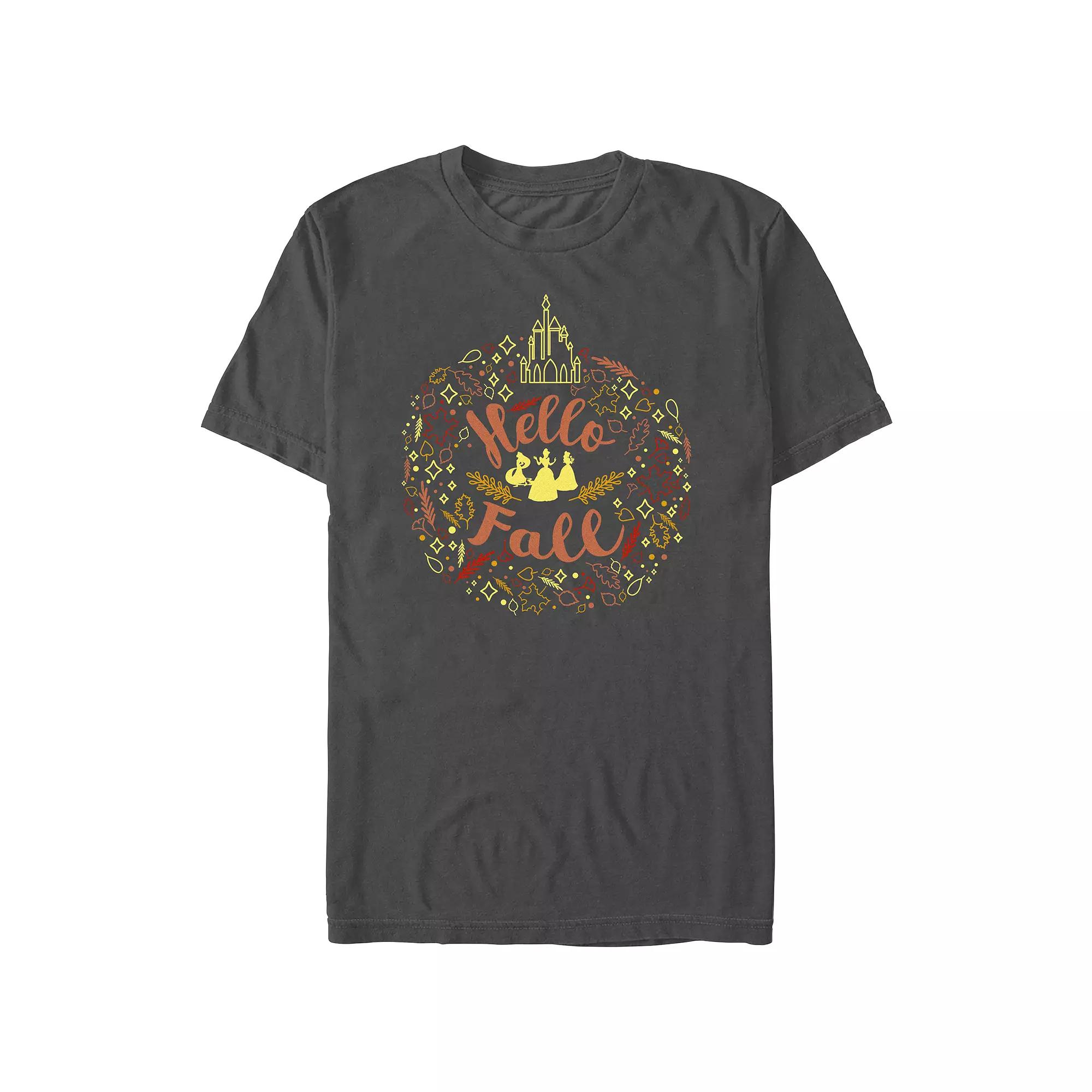 Disney Princess Hello Fall Men's Graphic Tee,  Product Image