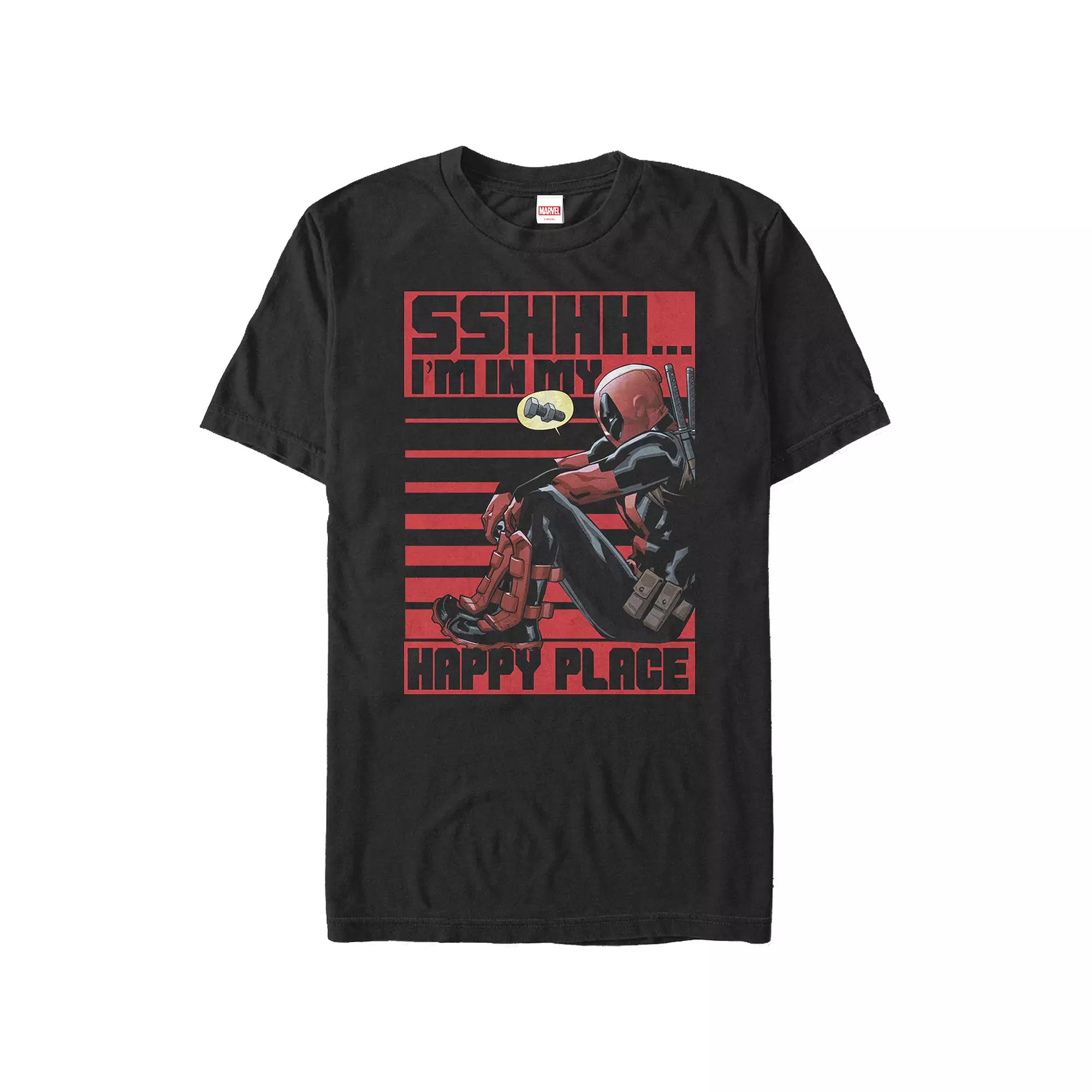 Men's Deadpool And Wolverine Dogpool Bone Letters Graphic Tee, Size: XL, Black Product Image