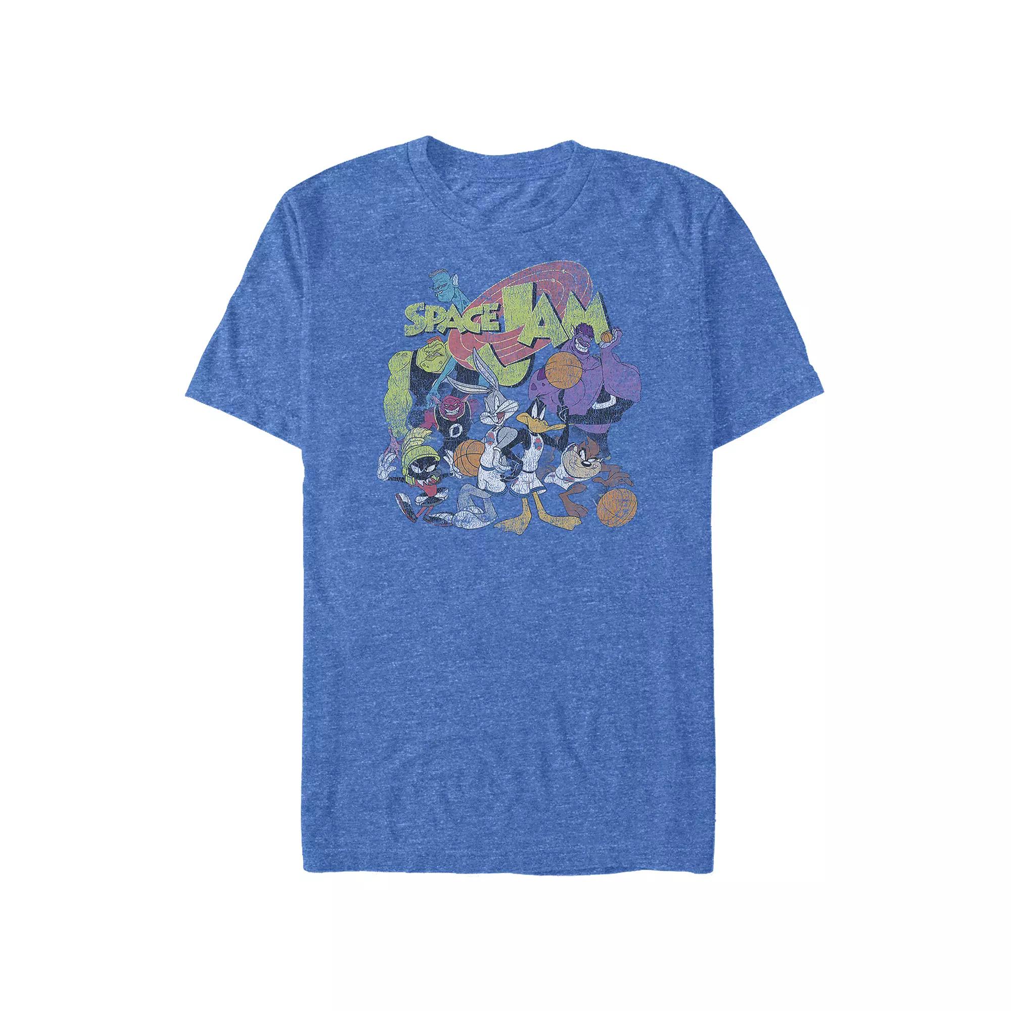 Big & Tall Space Jam Friends And Foes Poster Graphic Tee, Men's,  Product Image
