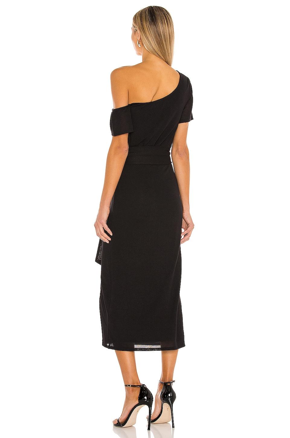 Lovers and Friends Eden Midi Dress in Black Product Image