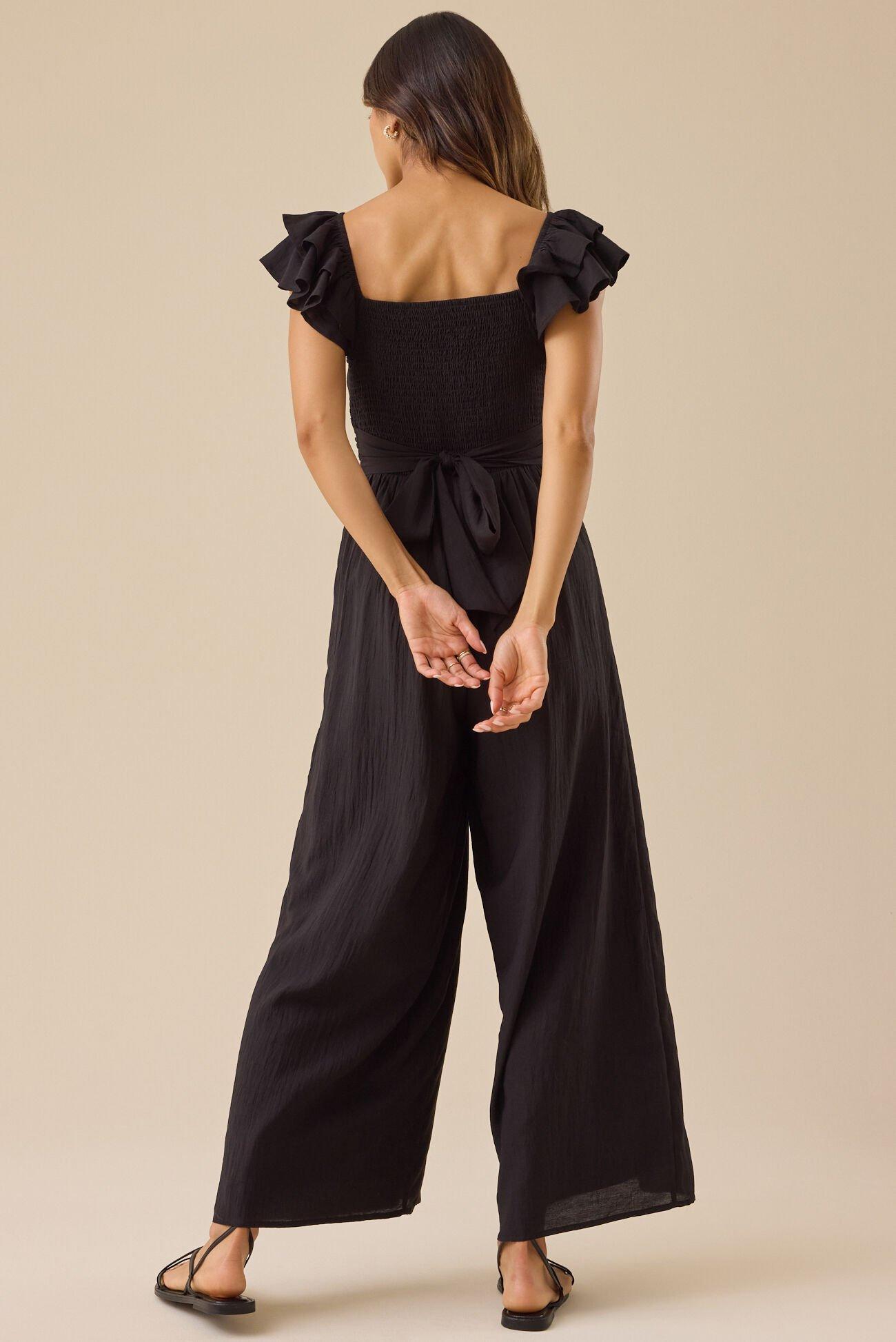 Monroe Flutter Sleeve Jumpsuit Product Image