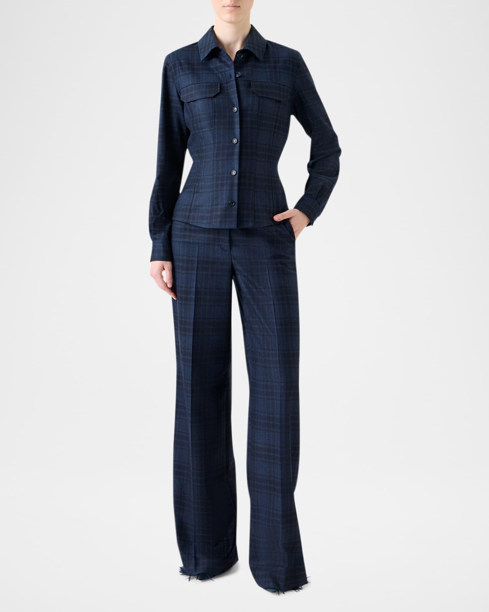 Long-Sleeve Check Flannel Shirt  Product Image