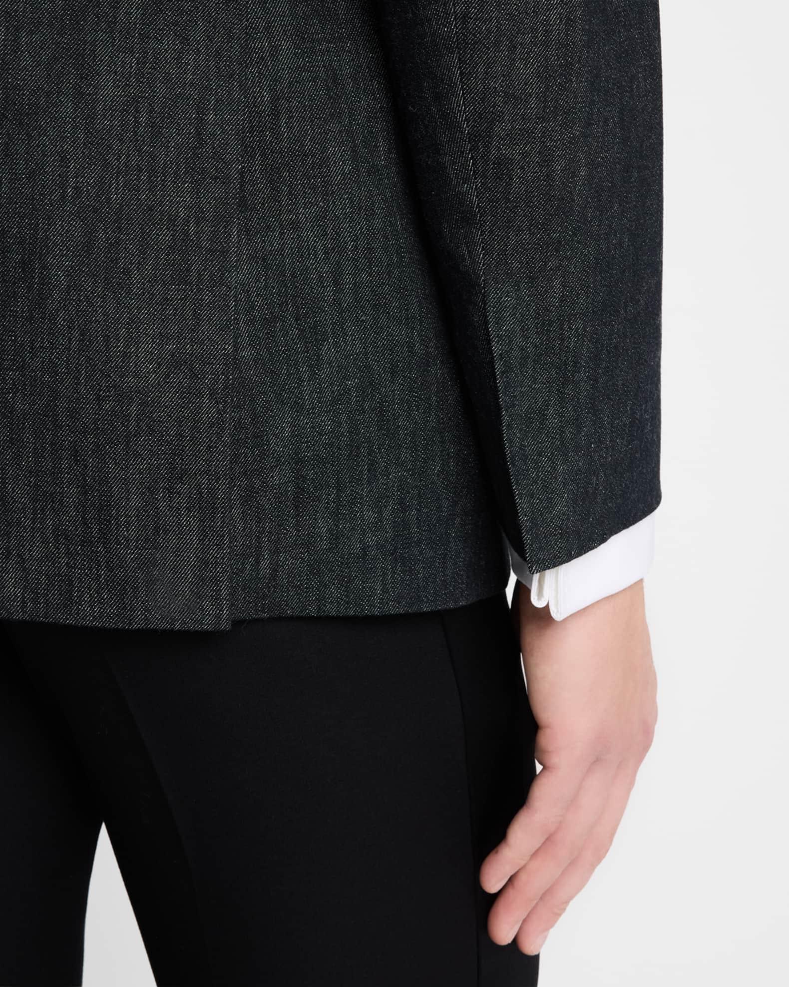 Men's Satin Peak Lapel Double-Breasted Sport Coat Product Image