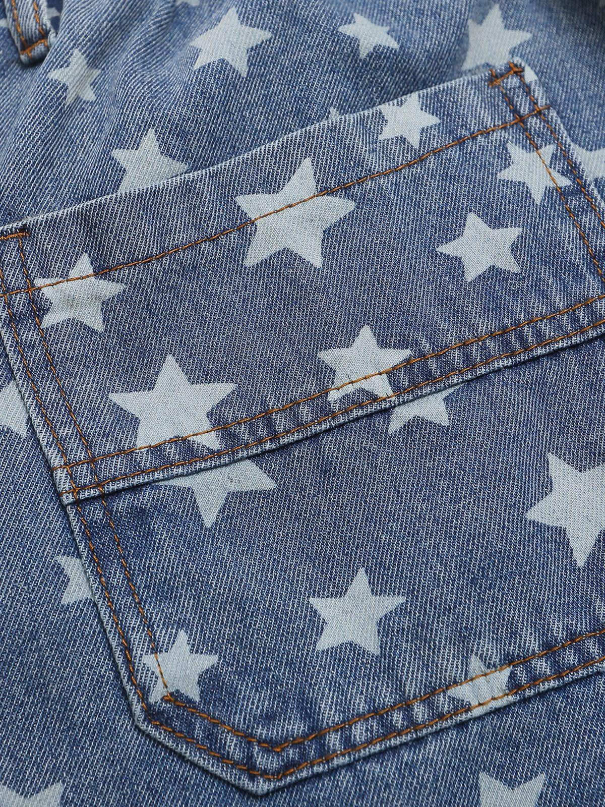 Aelfric Eden Full Print Star Longline Jorts Product Image