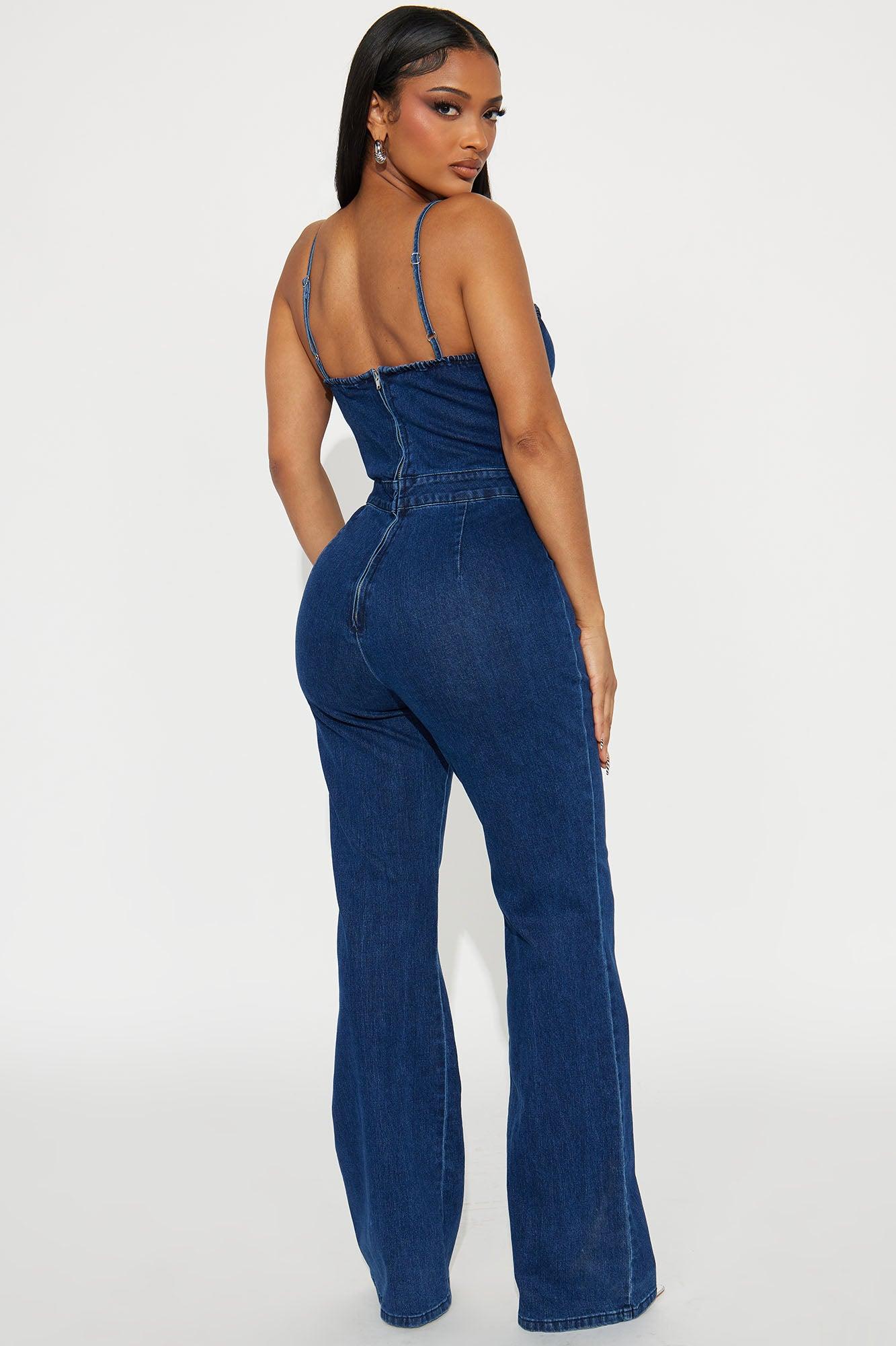 Daisy Dreams Denim Jumpsuit - Denim Female Product Image
