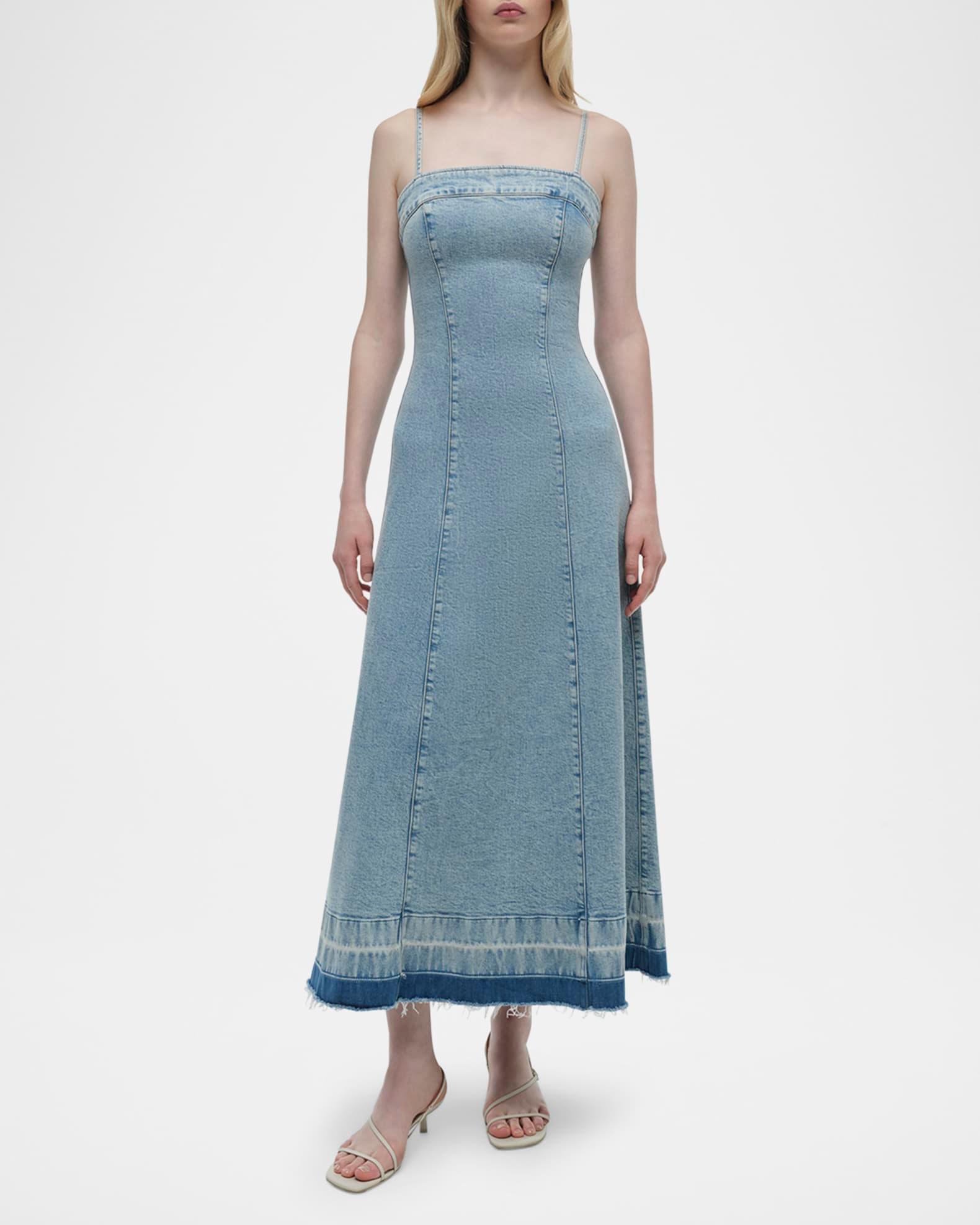 Clarissa Sleeveless Denim Dress Product Image