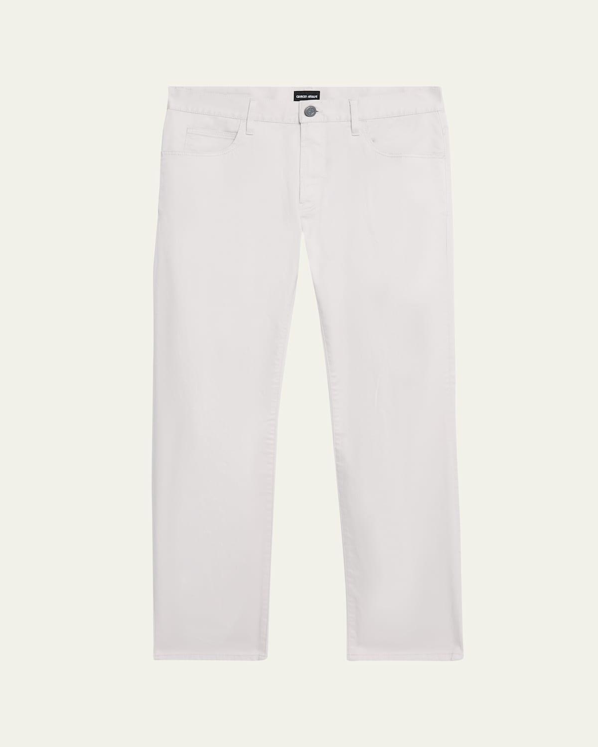 Mens 5-Pocket Stretch Cotton Pants Product Image