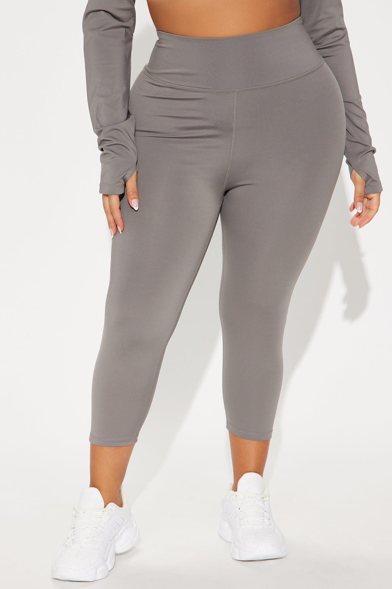 Run It Up Elevate Capri Active Legging - Charcoal Product Image