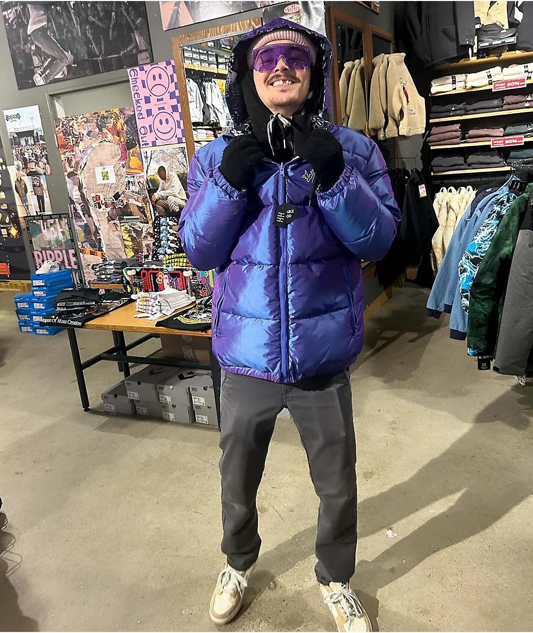 Vitriol Verso Purple Reversible Puffer Jacket Product Image