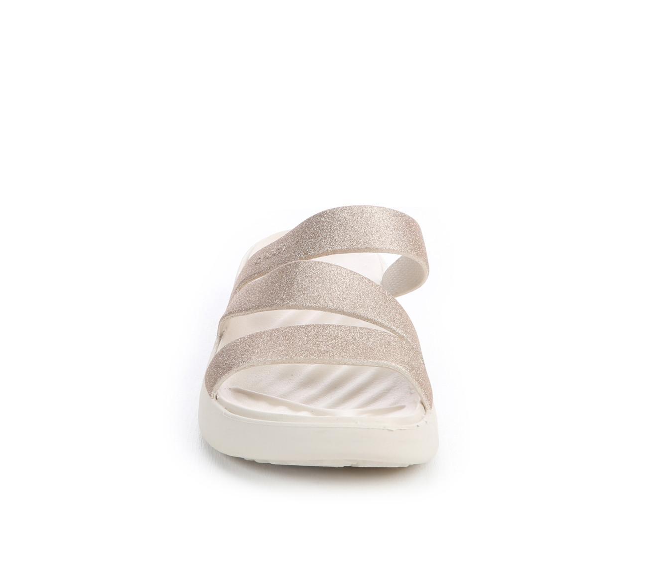 Women's Crocs Getaway Glitter Strappy Sandals Product Image