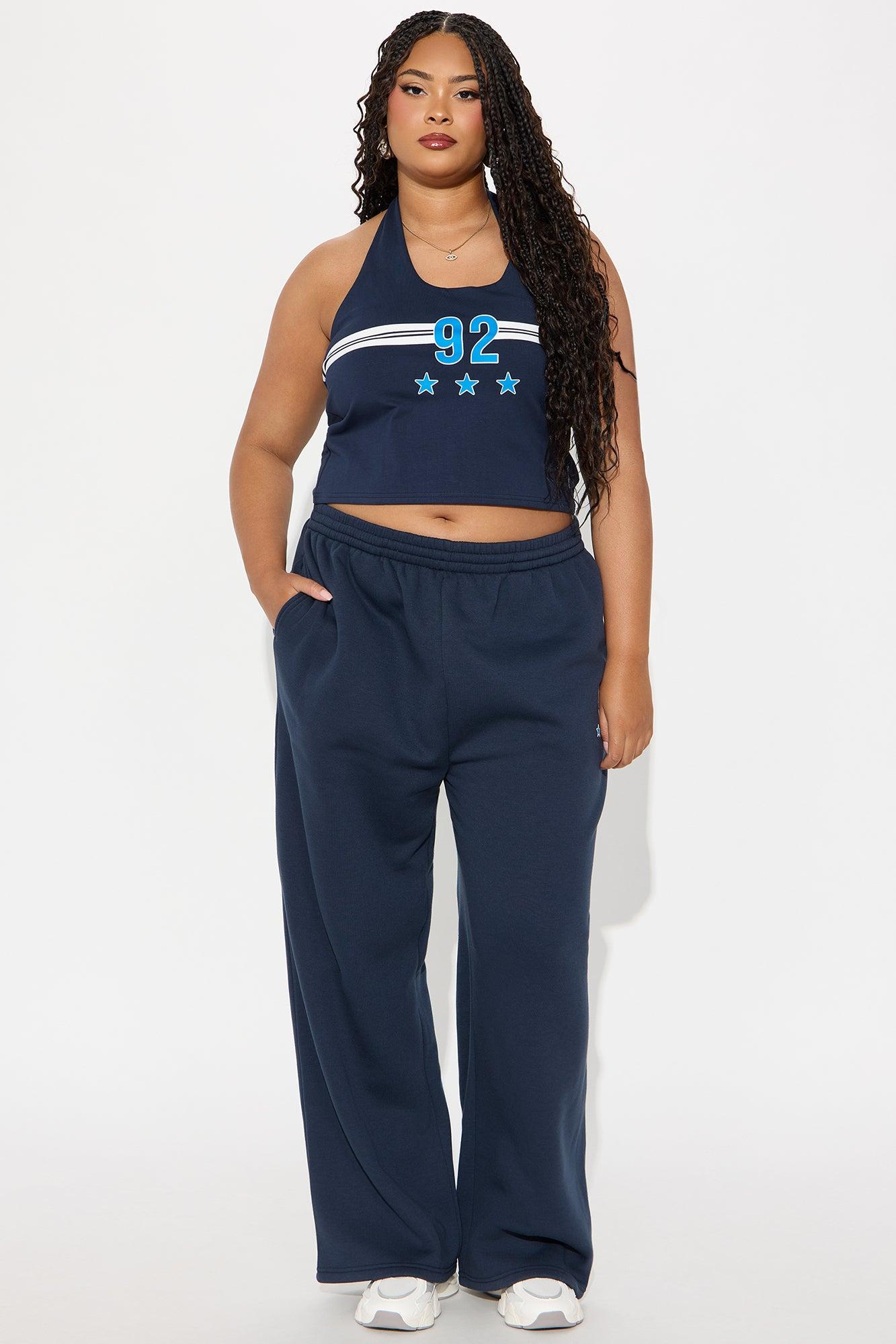 Alessandra 92 Halter Top - Blue Product Image