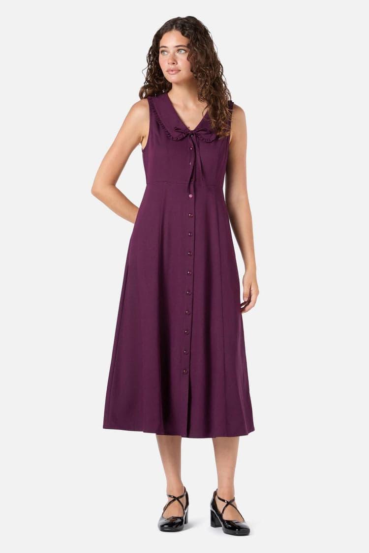 Dorothy Collared Midi Dress Product Image