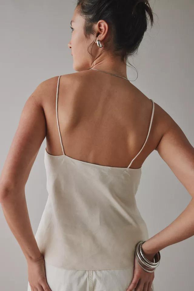 Lioness Mariah Linen-Blend Asymmetric Tie-Front Cami Product Image