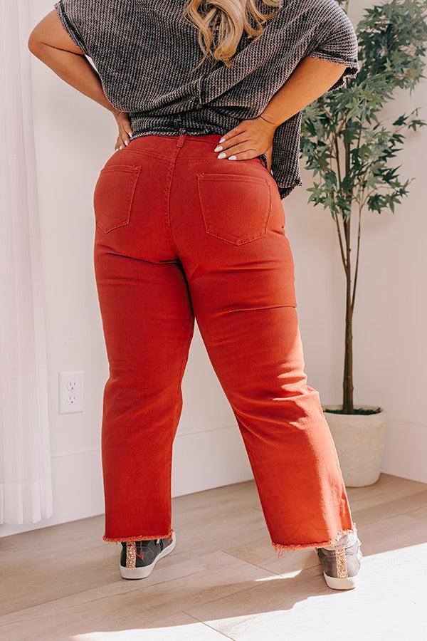 The McKenzie High Waist Jean In Rust Product Image