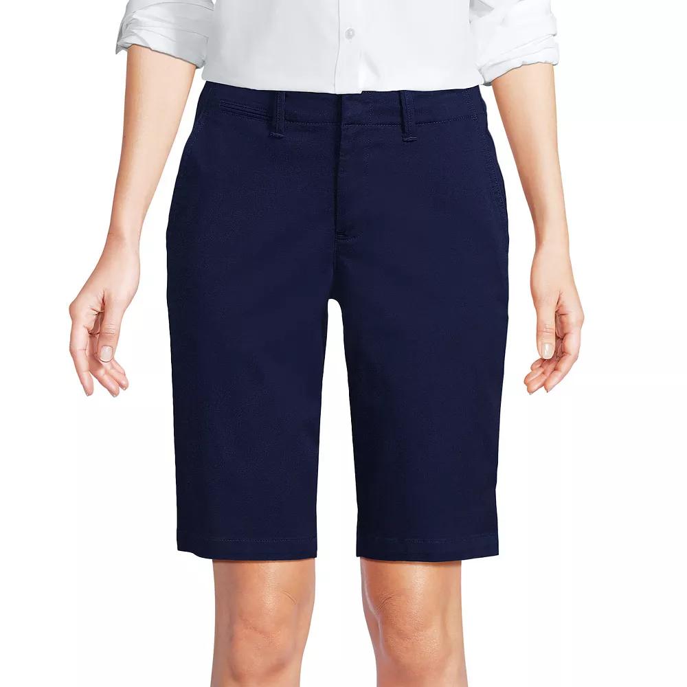 Women's Lands' End 12-in. Classic Bermuda Chino Shorts,  Product Image