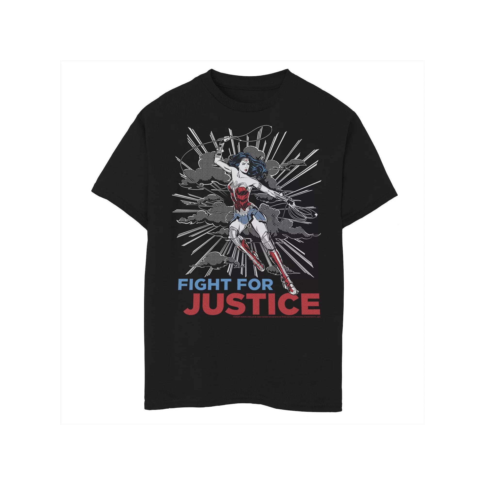 Boys 8-20 Wonder Woman Fight For Justice Poster Tee, Boy's,  Product Image