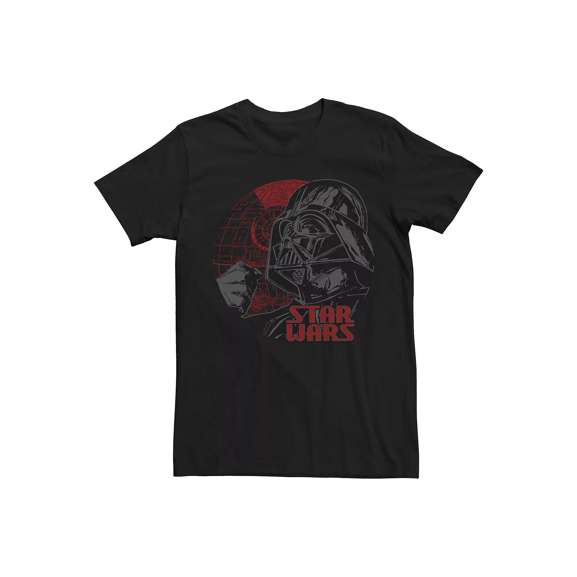 Men's Star Wars Darth Vader Death Star Poster Graphic Tee,  Product Image