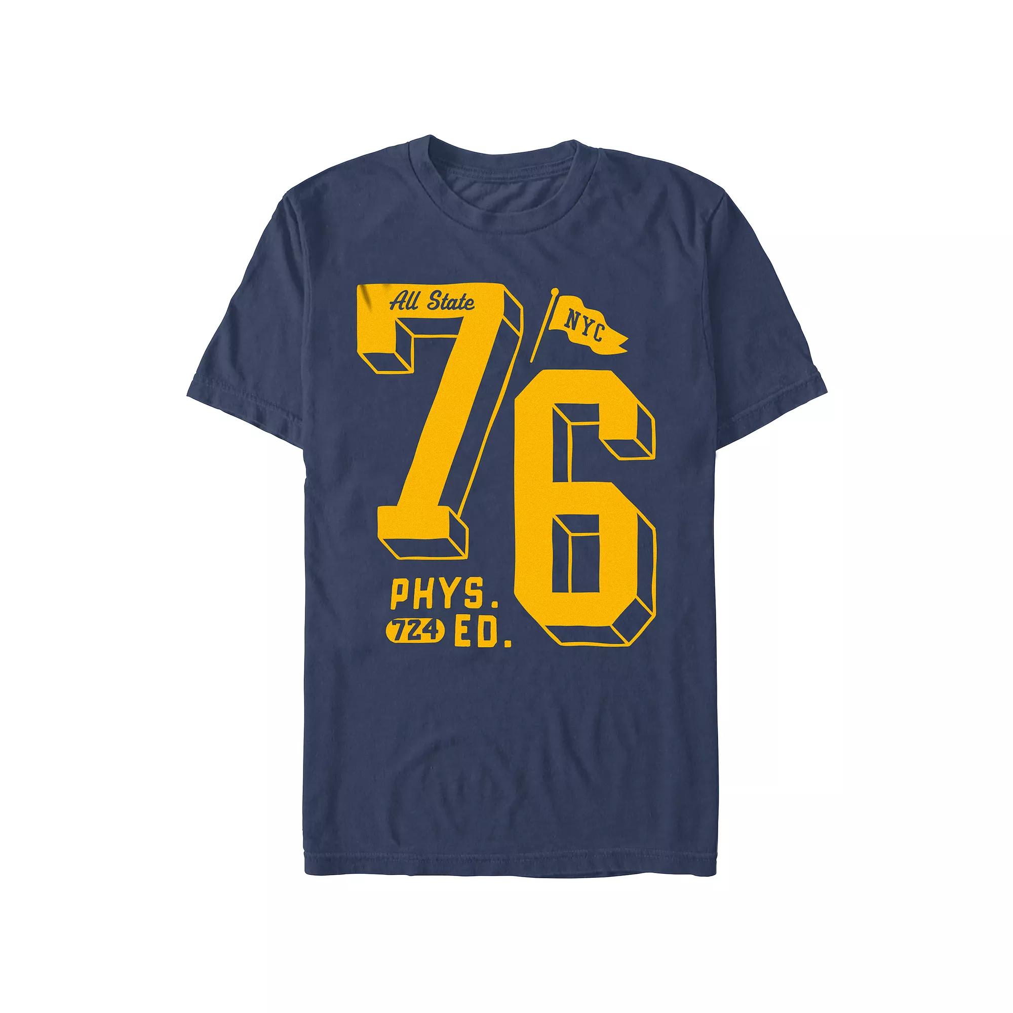 Men's Comfort Colors® All State 76 P. E. Graphic Tee, Size: Small, Blue Product Image