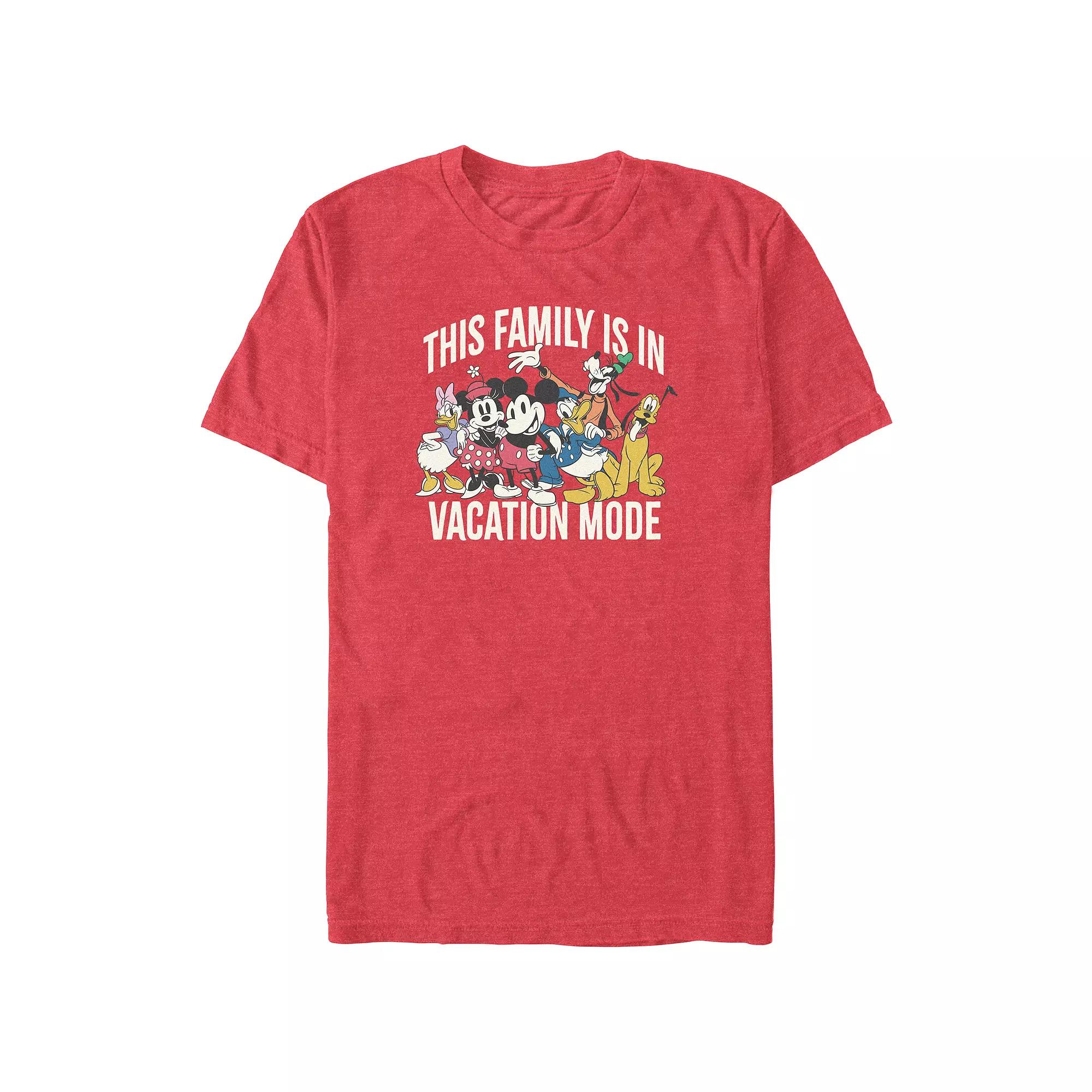 Disney's Mickey Mouse And Friends Vacation Mode Big & Tall Graphic Tee, Men's,  Product Image